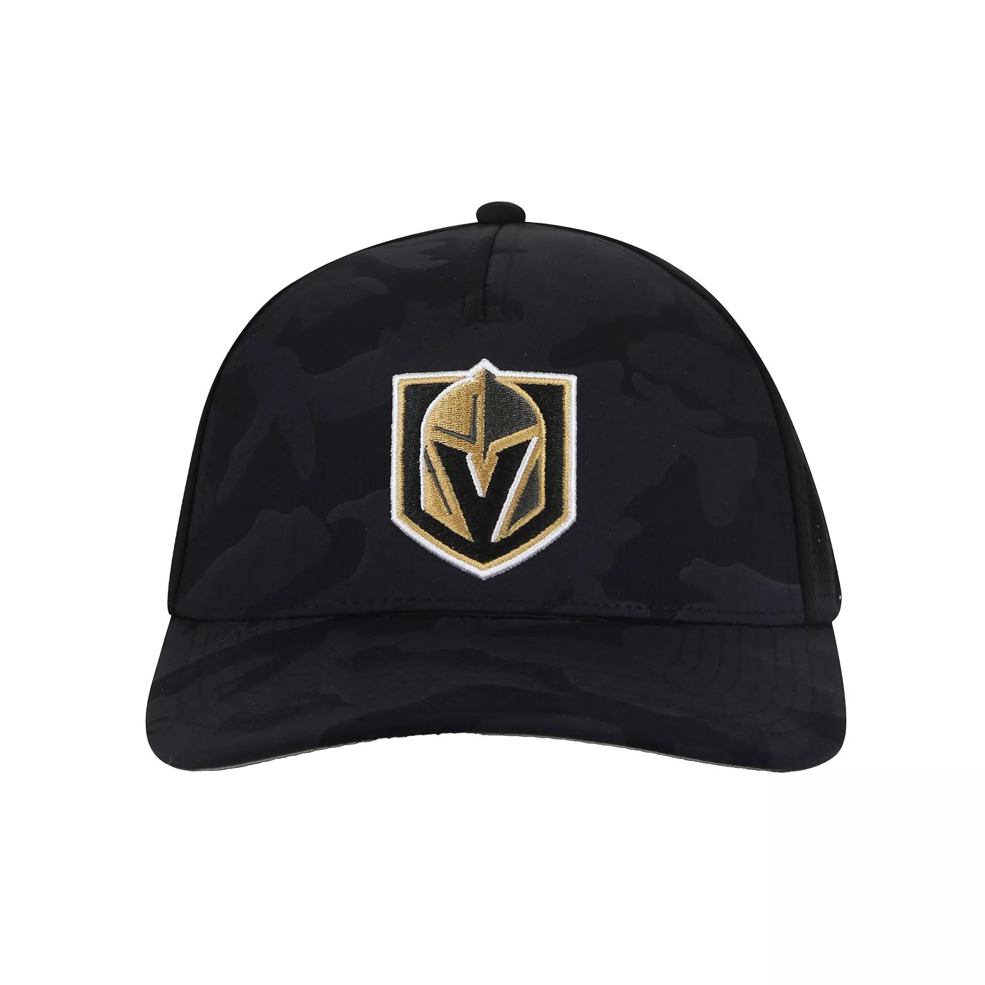 Men's American Needle Black Vegas Golden Knights Valin Camo Super Tech Vented Adjustable Hat, Lvk Black Product Image