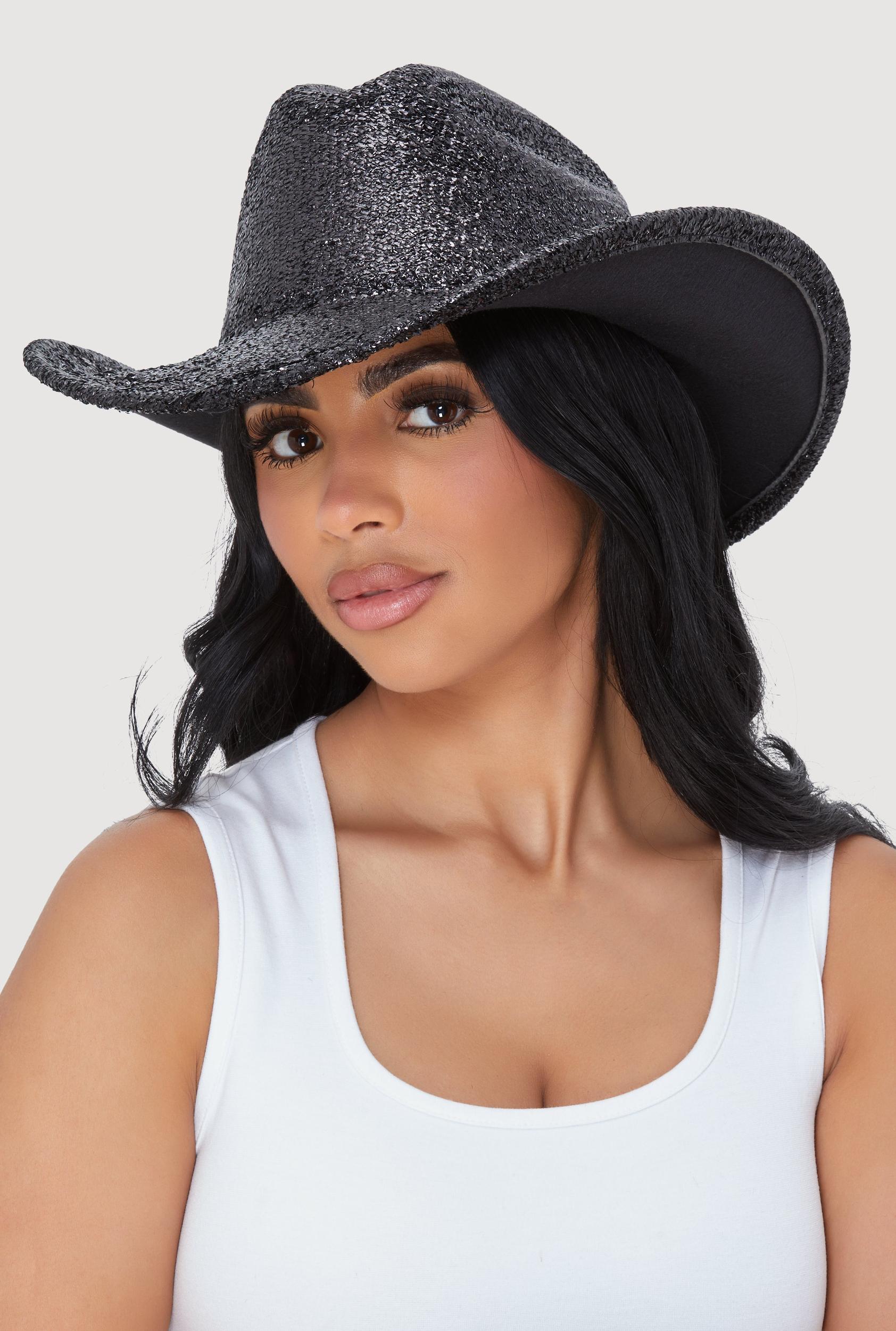 Shimmering Metallic Cowboy Hat Unisex Product Image