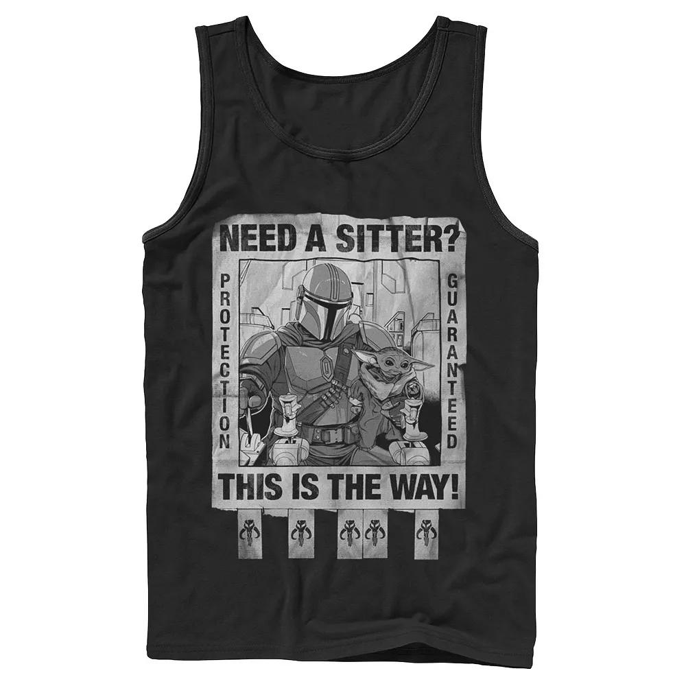 Men's Star Wars Protection Guarenteed Text Tank Top,  Product Image