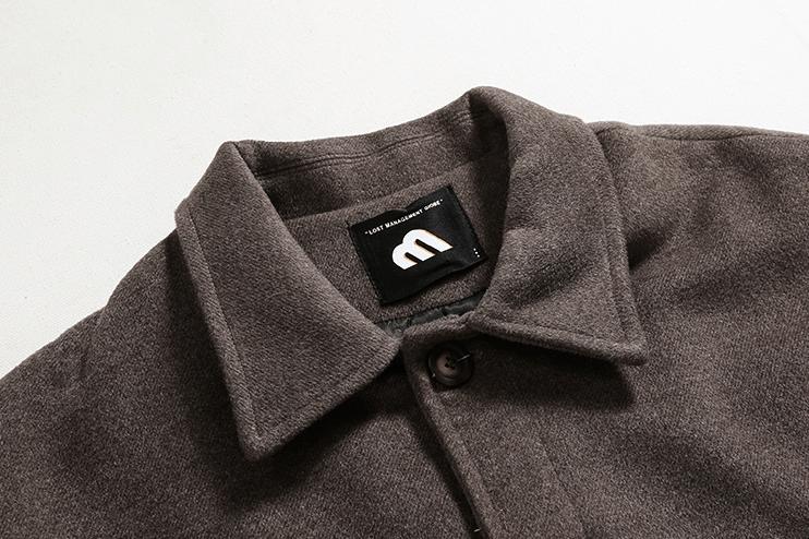 RT No. 6168 DARK BROWN WOOLEN VARSITY JK Product Image