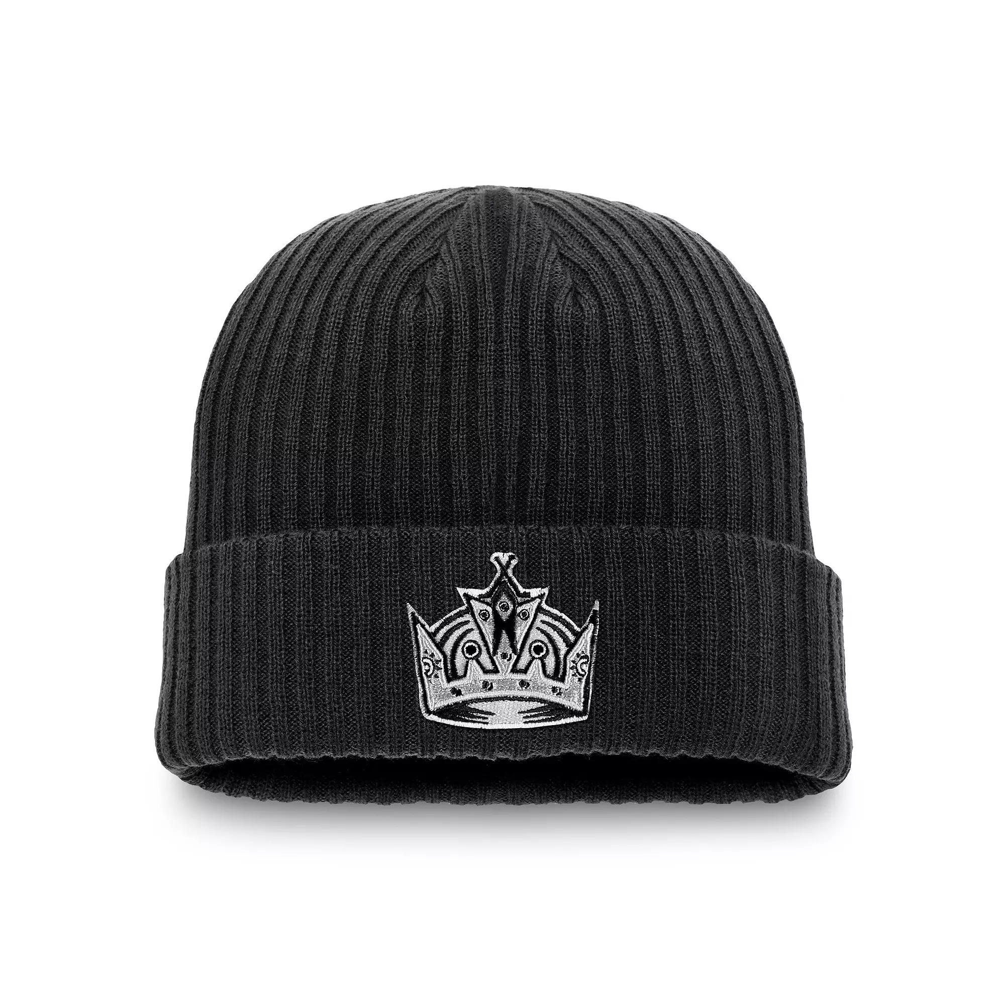 Men's Fanatics Black Los Angeles Kings Component Cuffed Knit Hat, Kgs Black Product Image