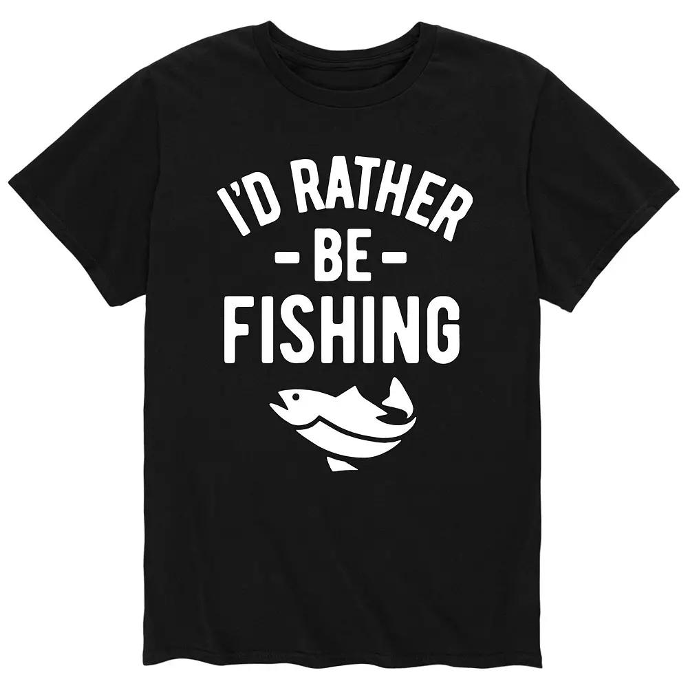 Men's I'd Rather Be Fishing Tee,  Product Image