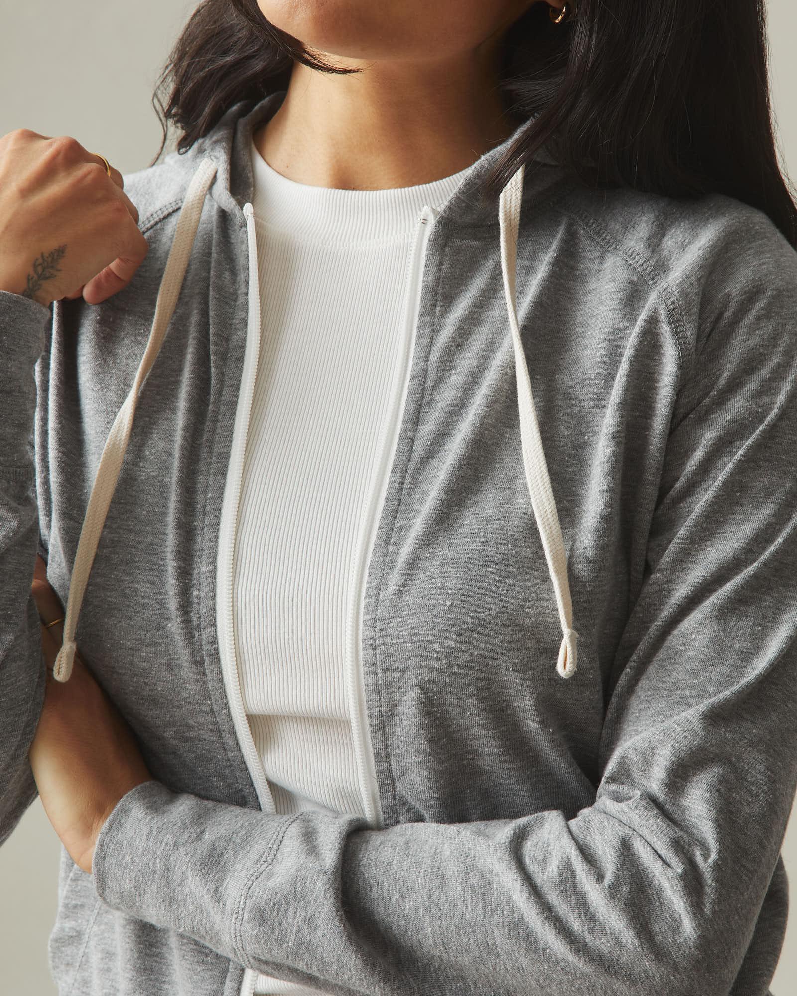 Men's Lightweight Full Zip - Dark Charcoal Heather Product Image