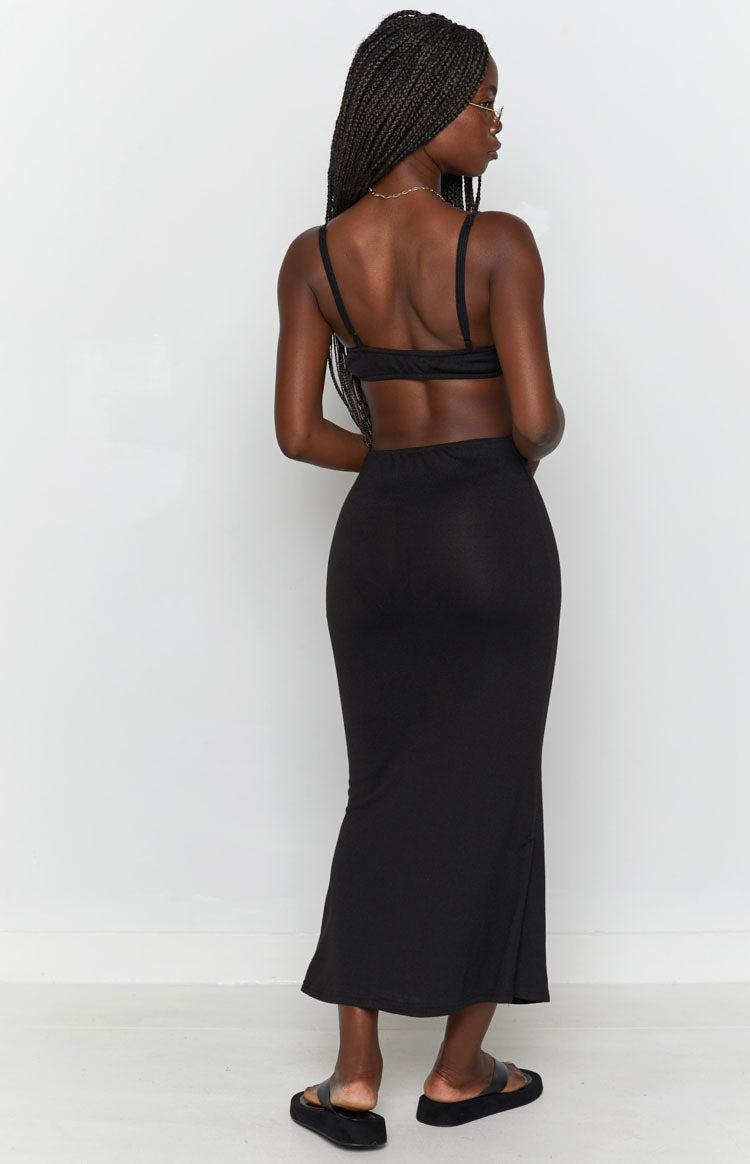 Catalina Cut Out Midi Dress Black Product Image