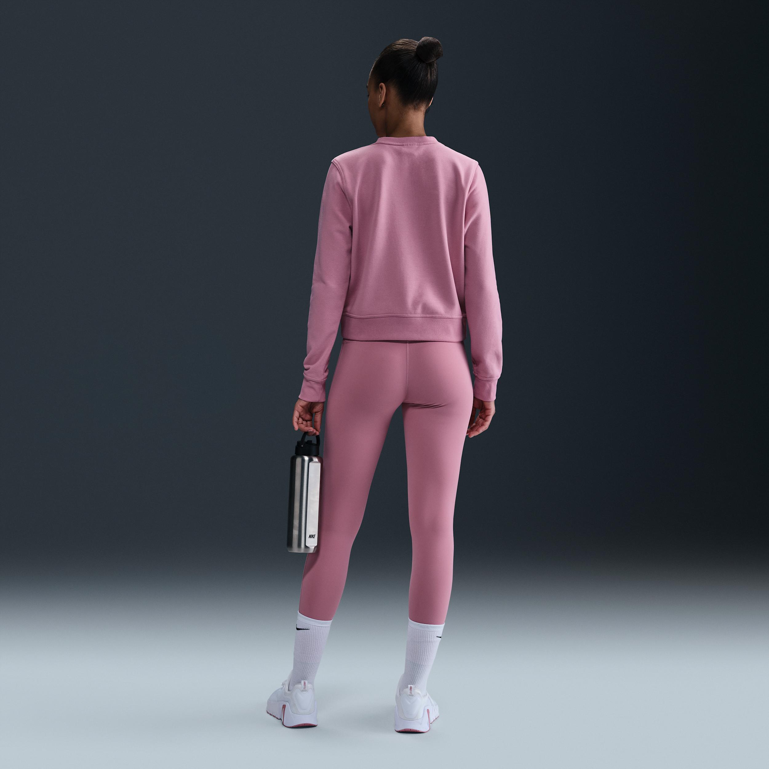 Nike Women's Dri-FIT One Crew-Neck French Terry Sweatshirt Product Image