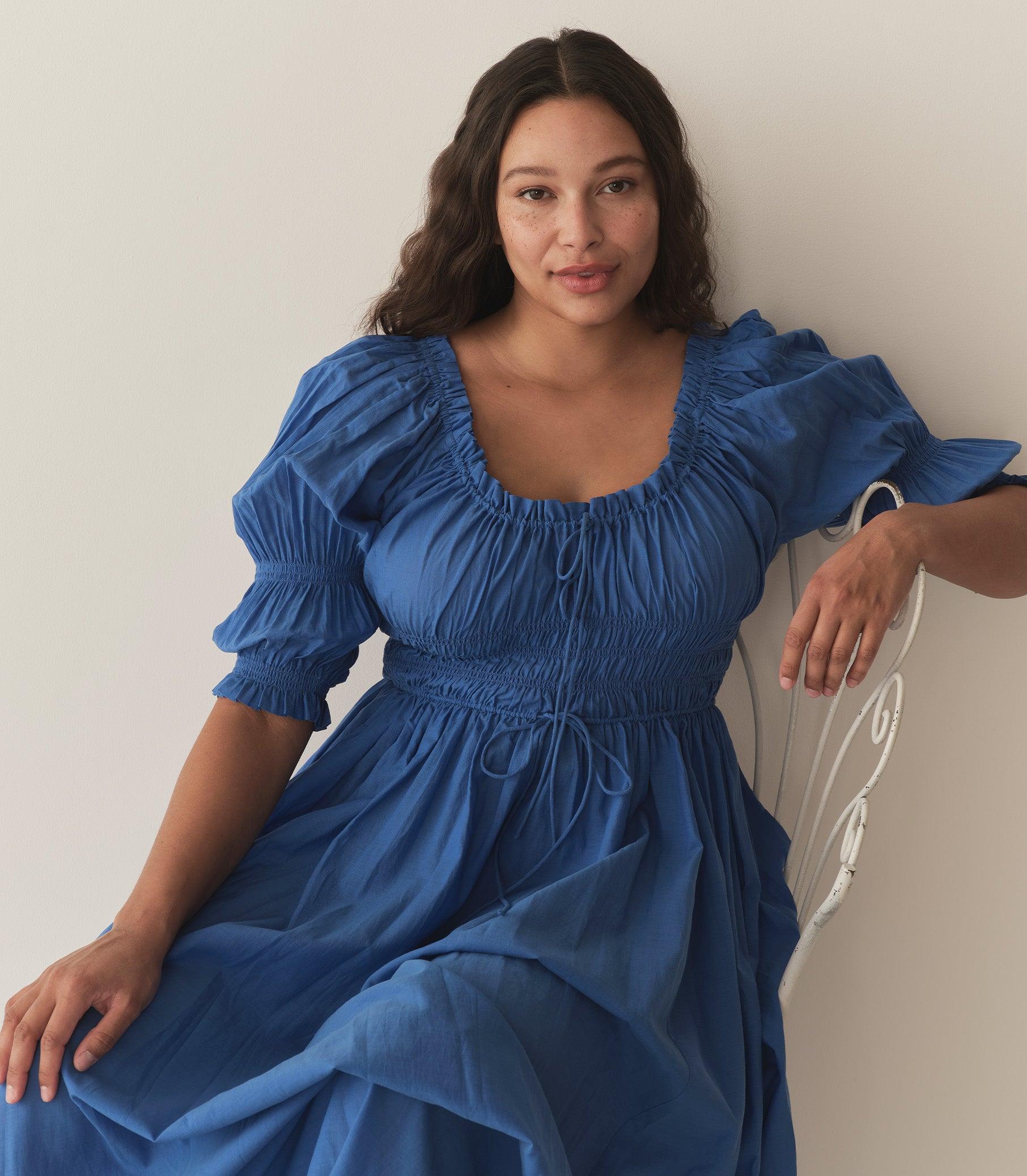 ISCHIA DRESS -- CORFU BLUE Product Image