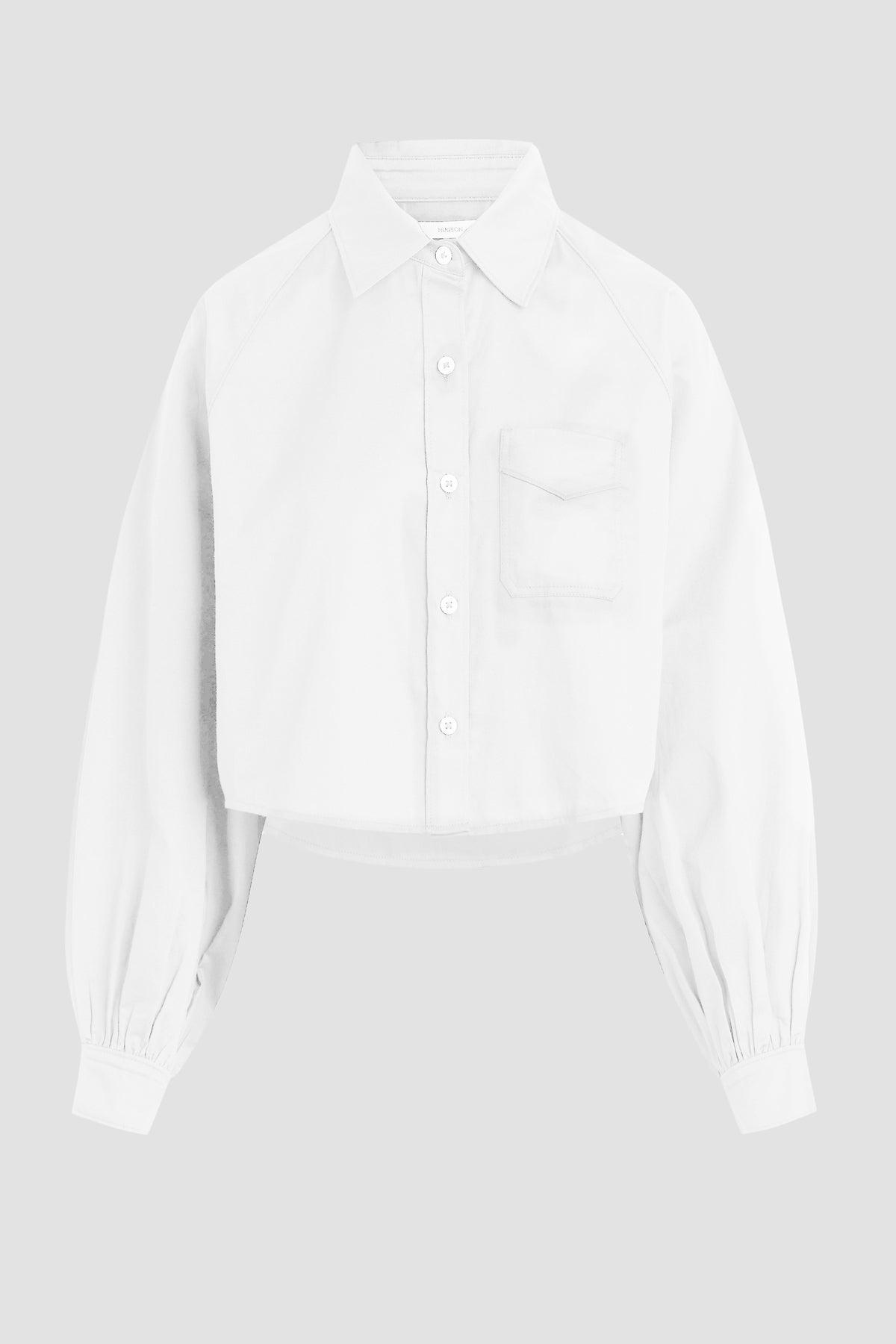 Raglan Balloon Sleeve Button Down Shirt Female Product Image