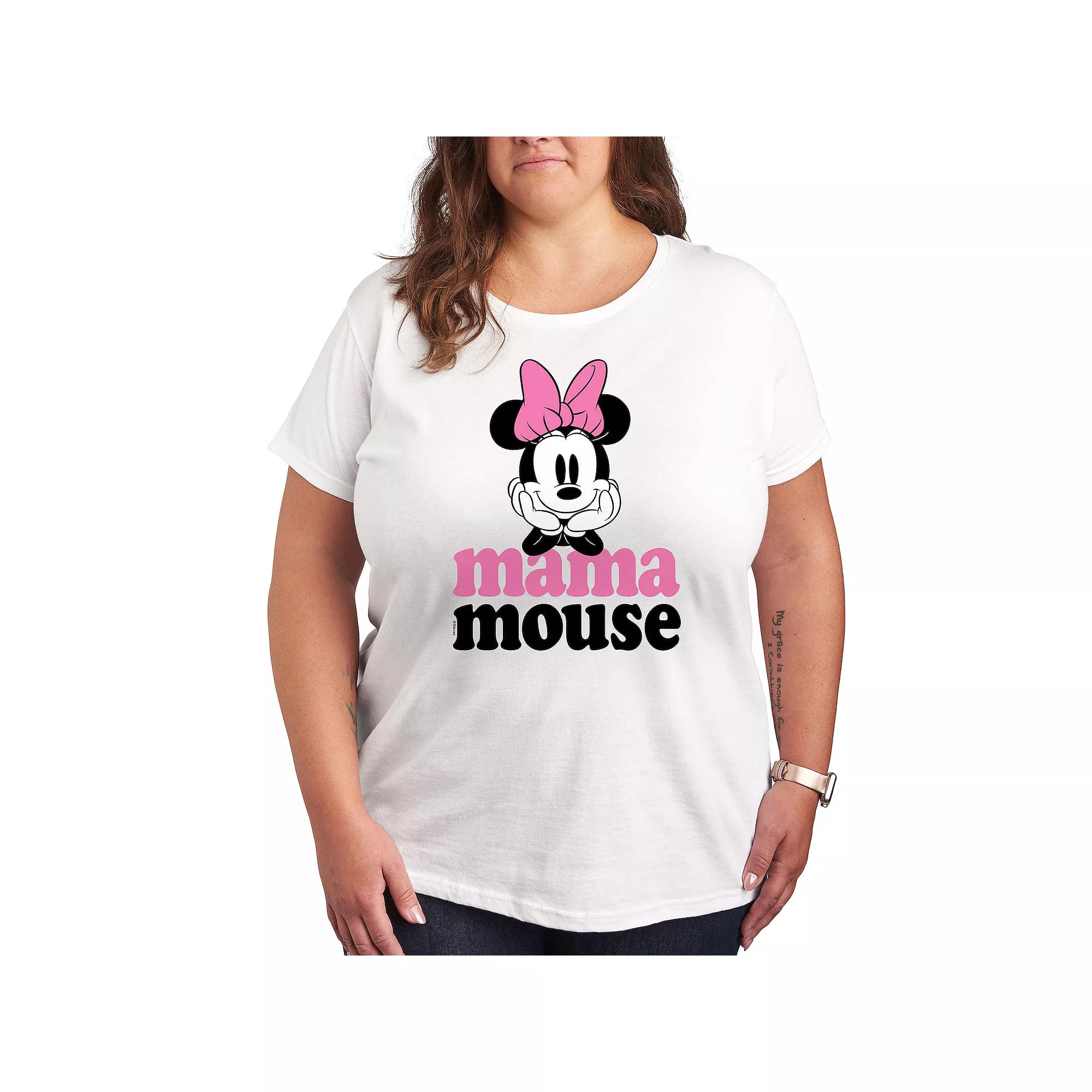 Disney's Minnie Mouse Plus Mama Graphic Tee, Women's,  Product Image