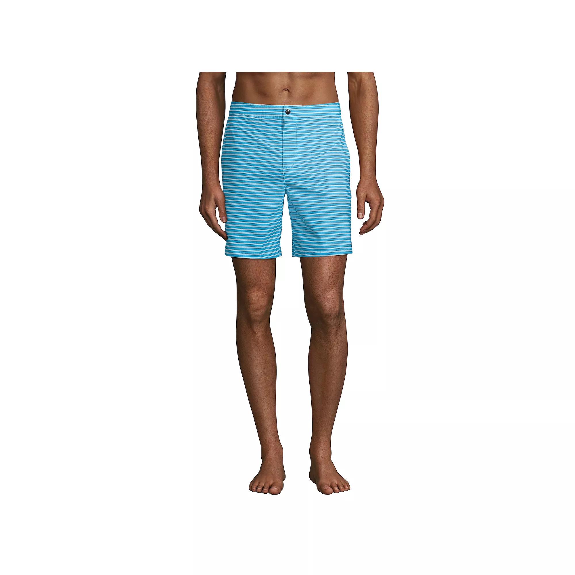 Men's Lands' End 7" Sunset Swim Trunks,  Product Image