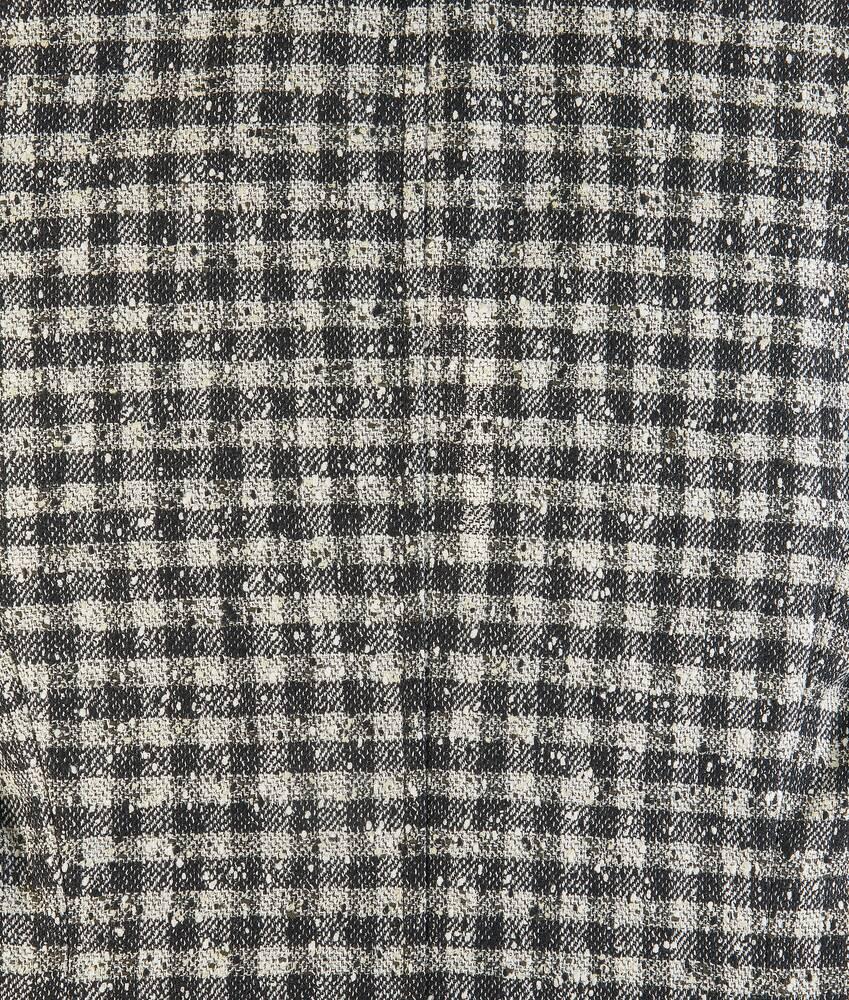 Women's Boucle Gingham Wool Jacket in Black/pearl/khaki Product Image