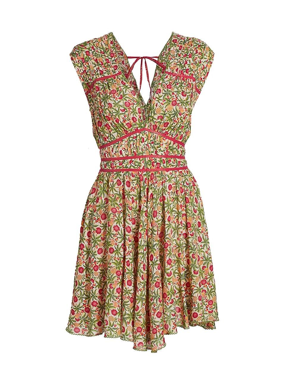 Womens Ciao Floral Piped Minidress Product Image