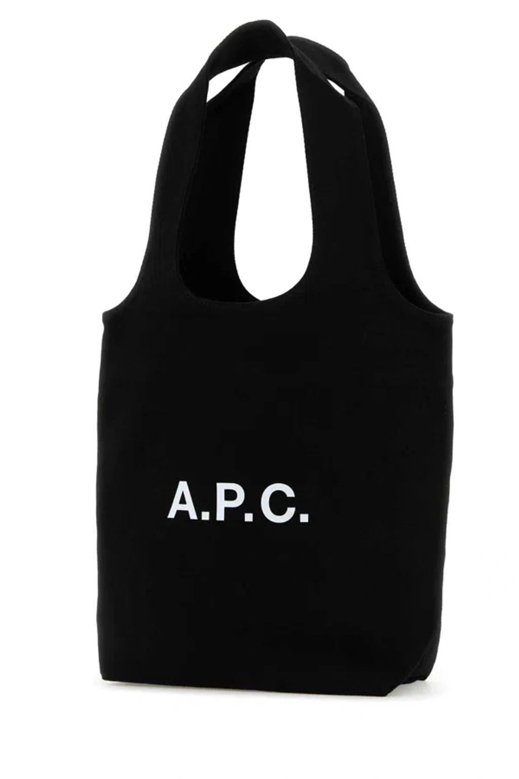 APC Black Canvas Small Ninon Shopping Bag Product Image