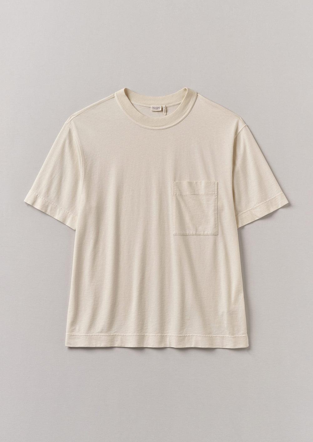 Garment Dyed Organic Cotton Tee | Ecru Product Image