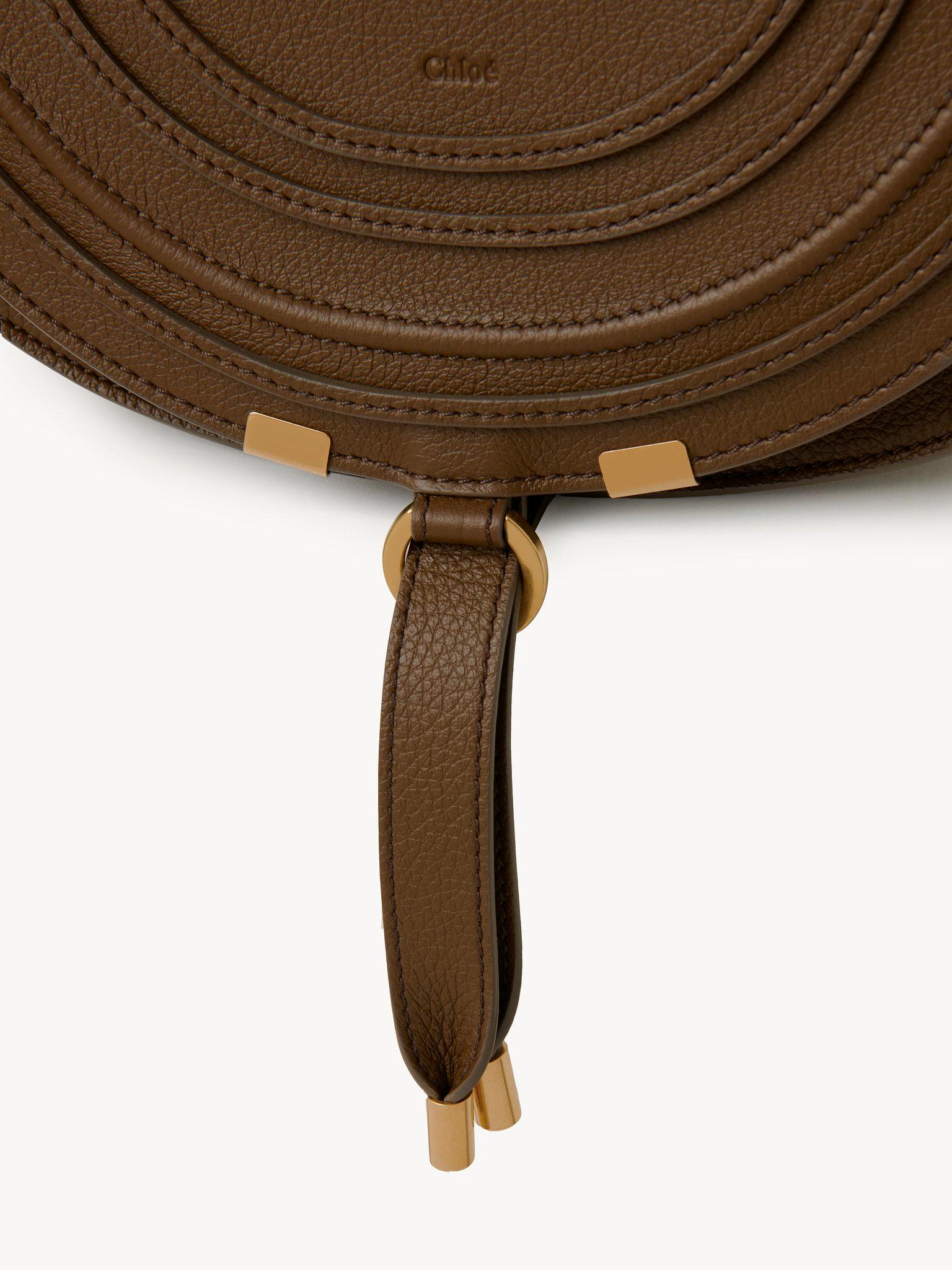 Marcie saddle bag in grained leather Product Image