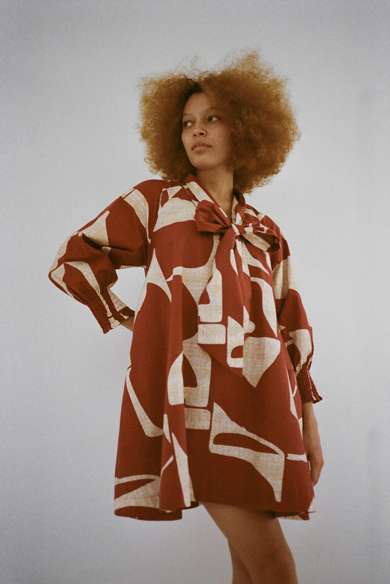 Vee Dress - Deco Sky Product Image