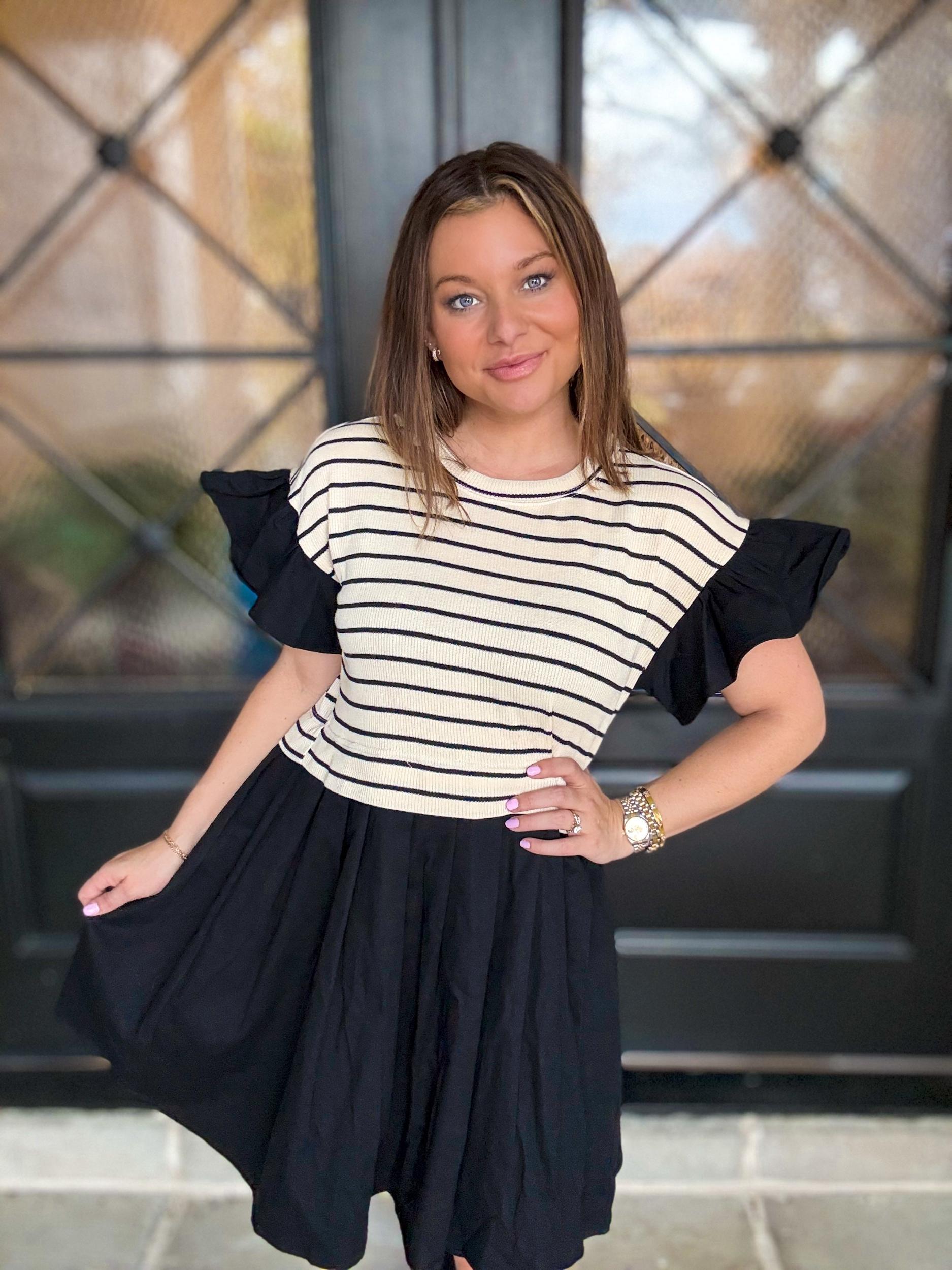 Joanna Stripe Dress Product Image