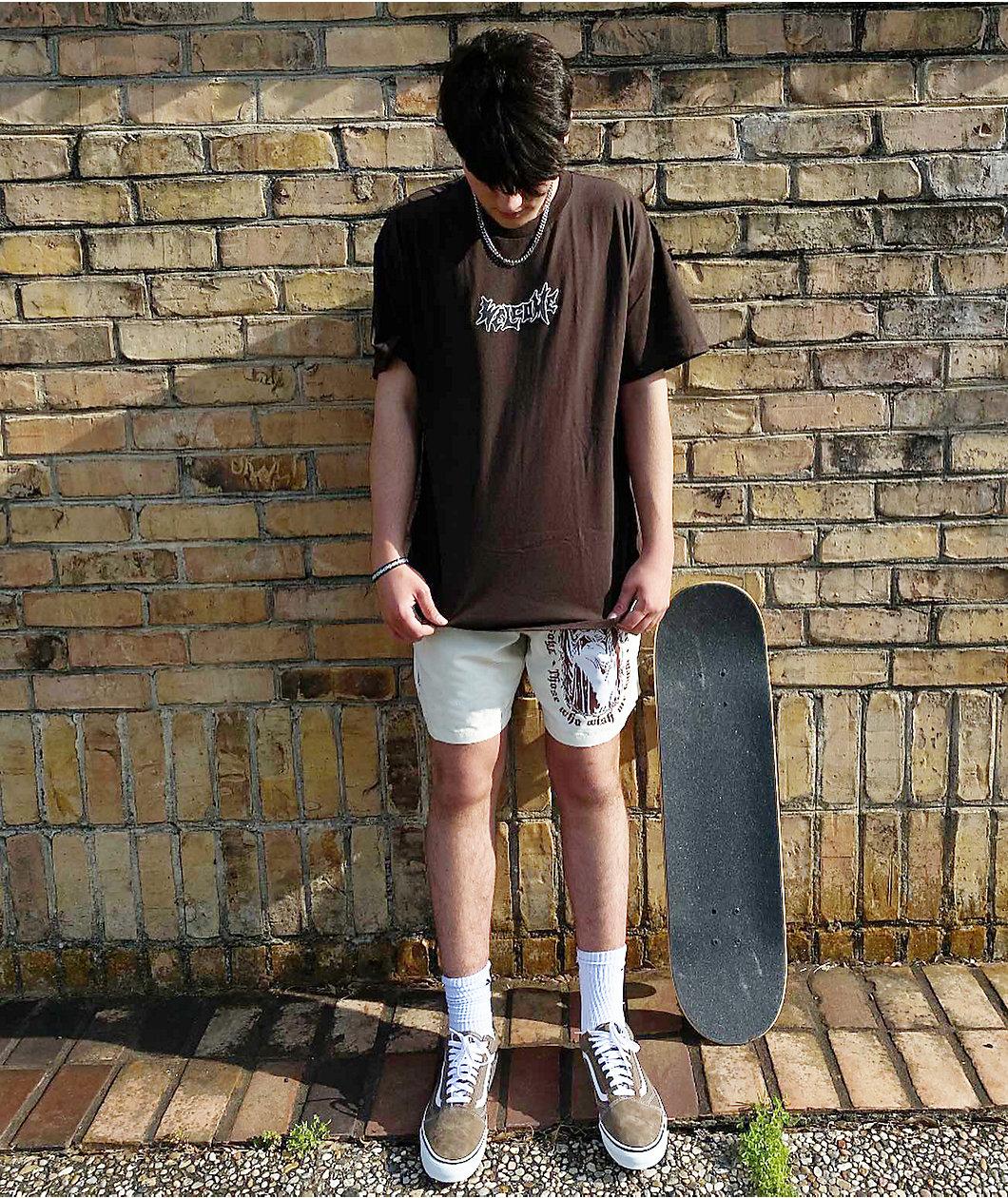 Empyre Grom Placid Natural Board Shorts Product Image