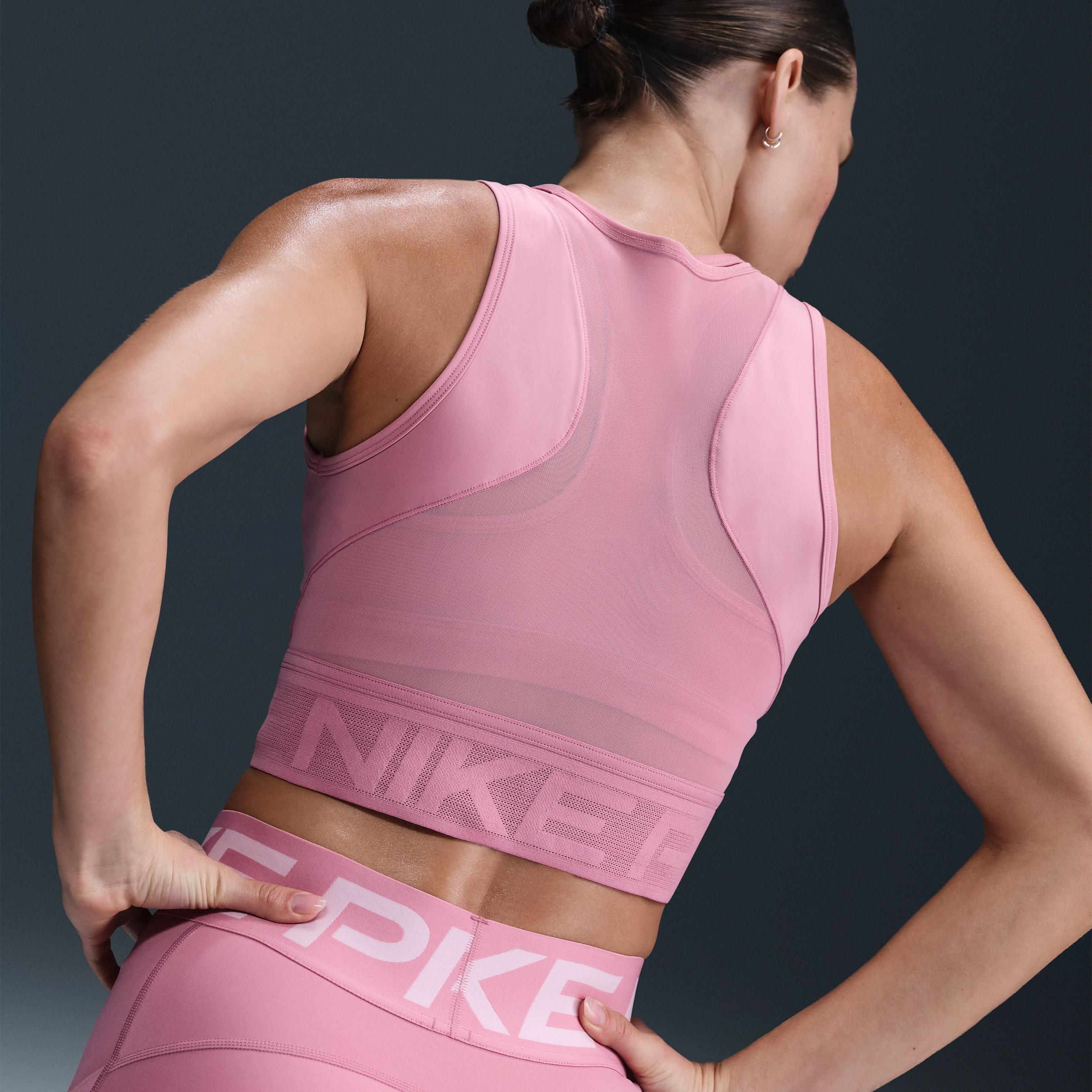 Womens Nike Pro Dri-FIT Cropped Tank Top | HJ1192-619 Product Image