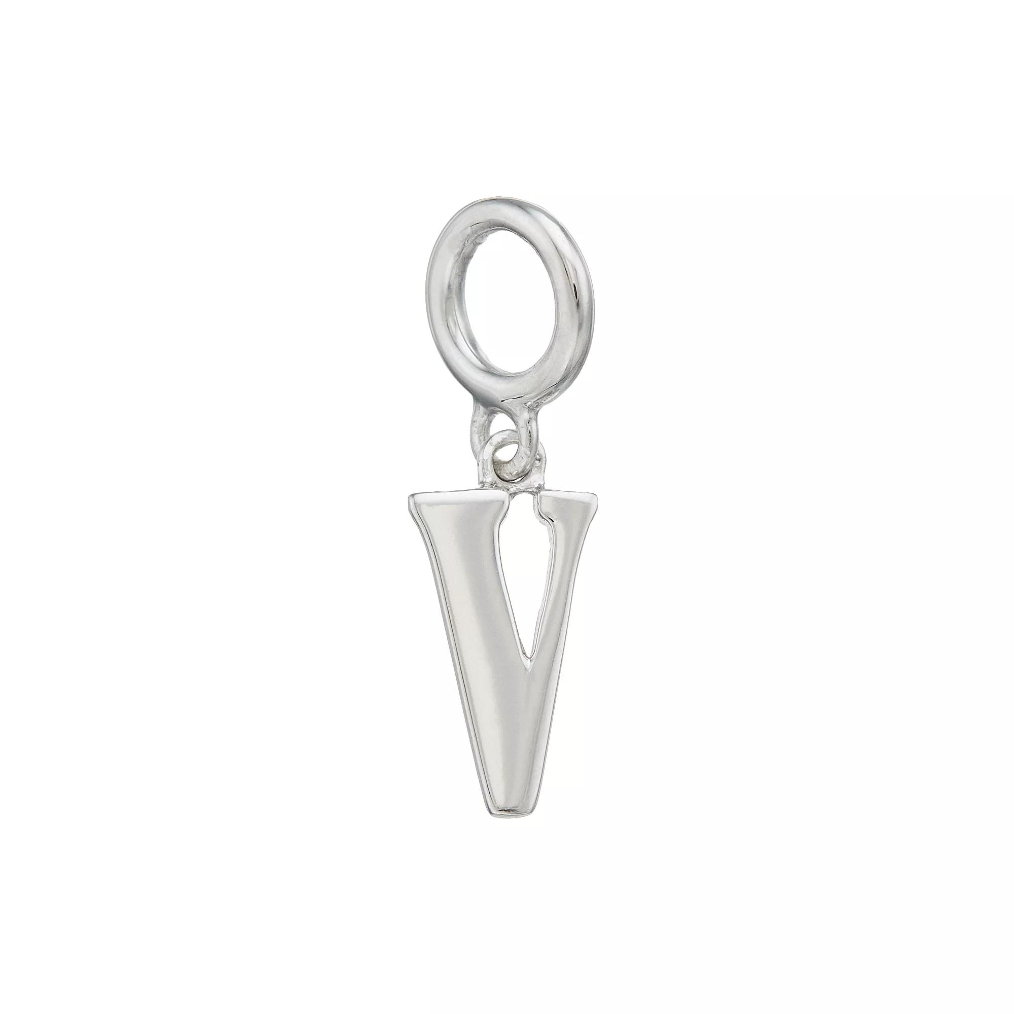 Lavish by TJM Sterling Silver Initial Letter Charm, Women's, Sterling I Product Image