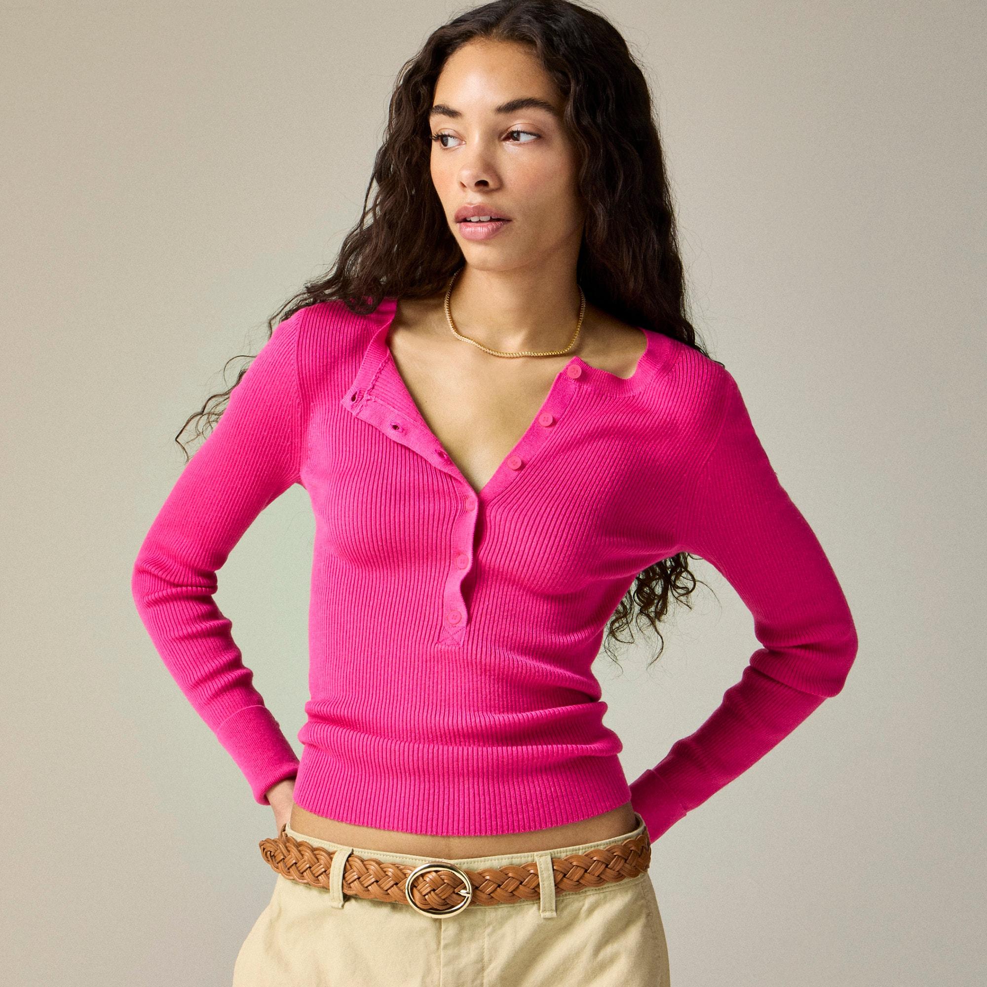 Henley sweater in TENCEL™ blend Product Image