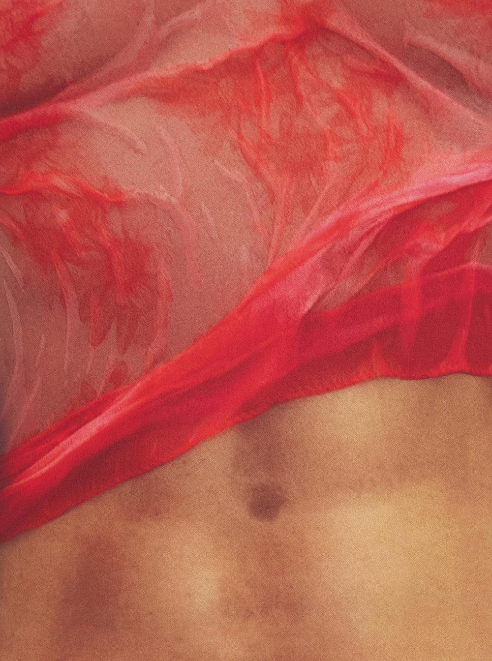 MARINE SERRE Multicolor Long Dress With All-over Graphic Print In Tech Fabric Woman In Beige Product Image