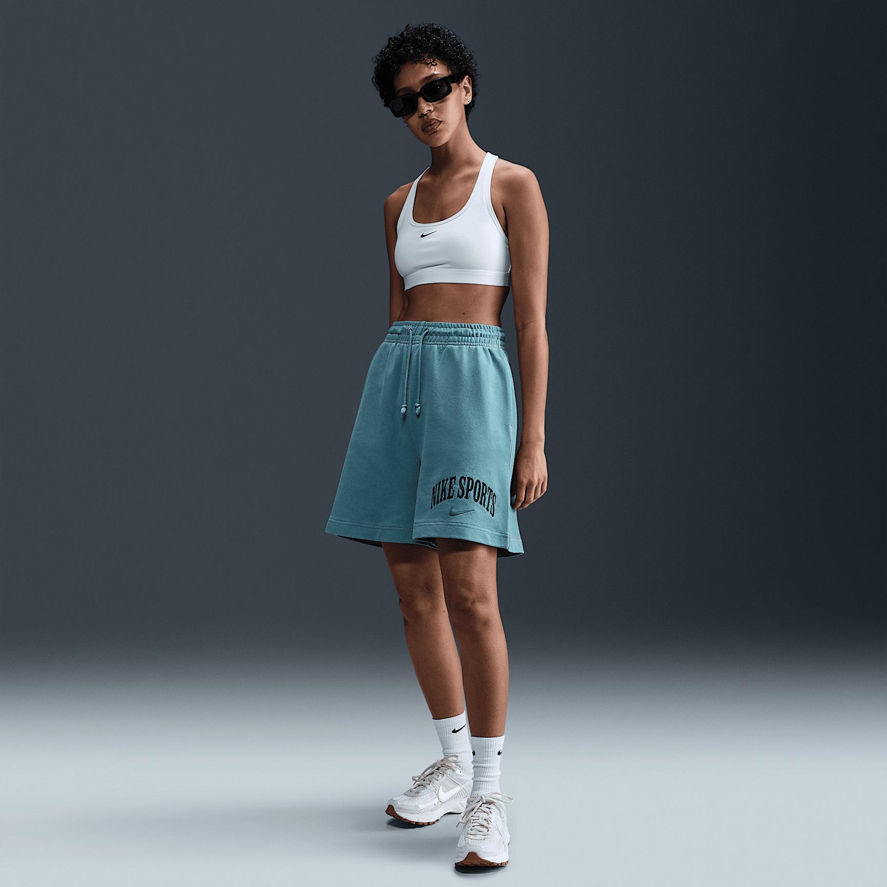 Womens Nike Sportswear Phoenix Fleece High-Waisted French Terry Shorts | HJ1269-006 Product Image