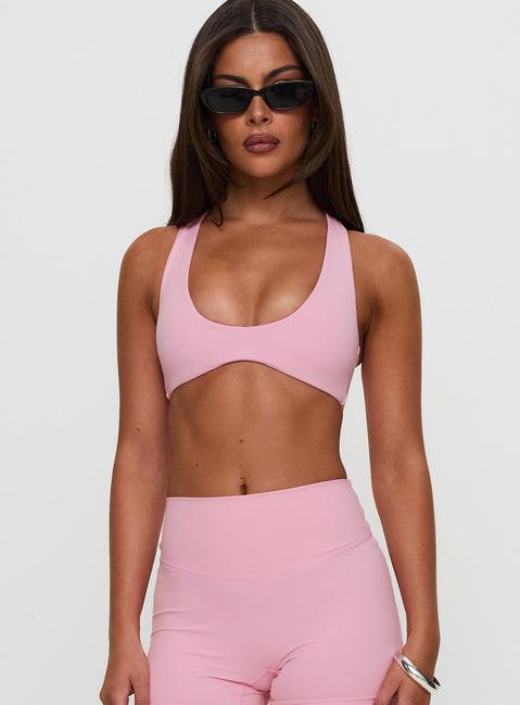 Pulse Active Halter Crop Pink Product Image