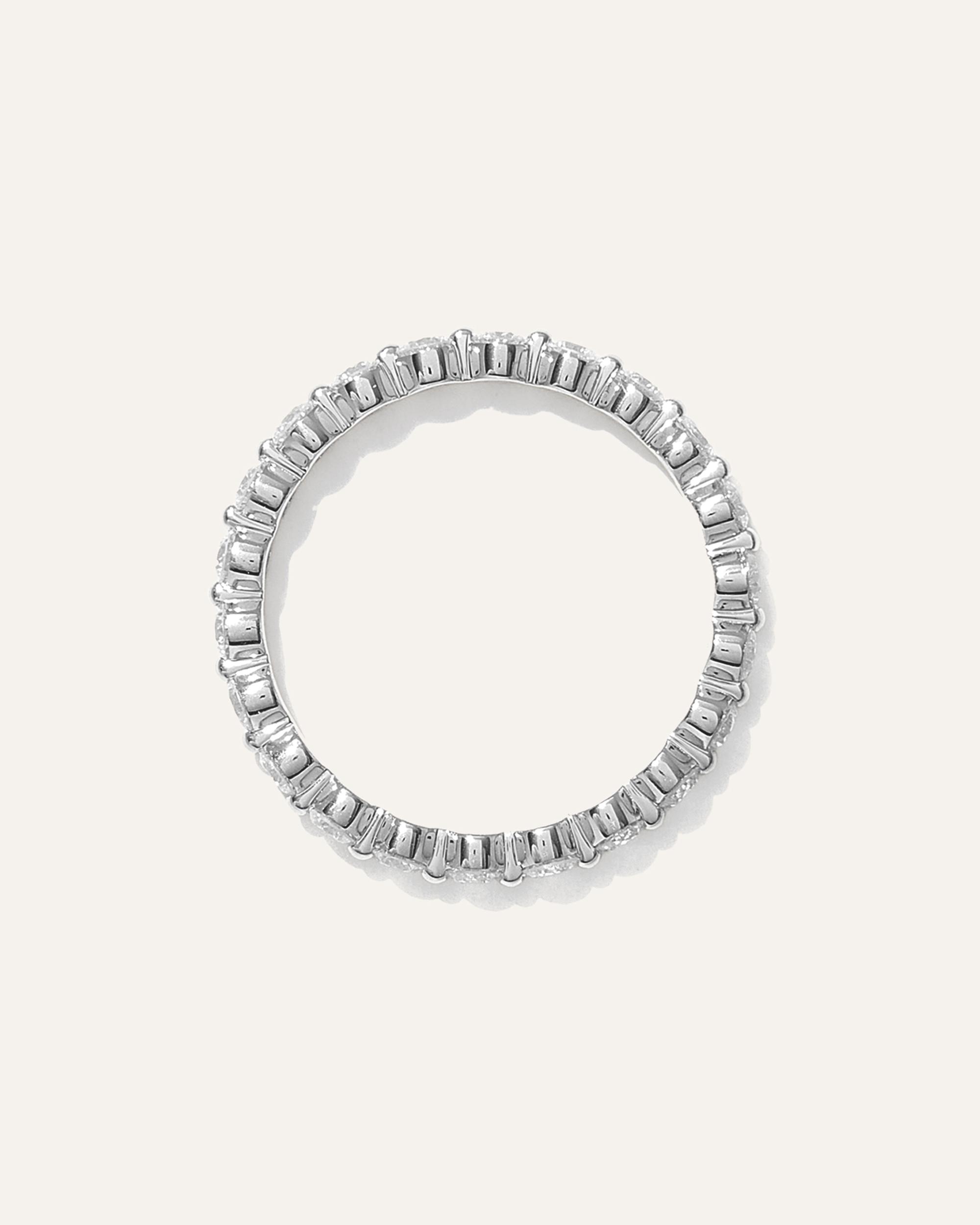 Quince | Women's Lab Grown Diamond Single Shared Prong Eternity Band Rings Product Image