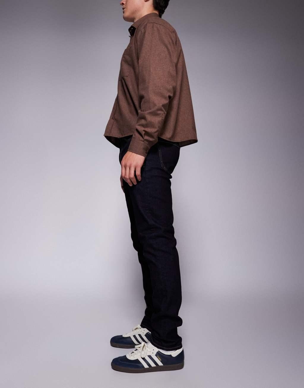 River Island skinny fit jeans in indigo wash Product Image