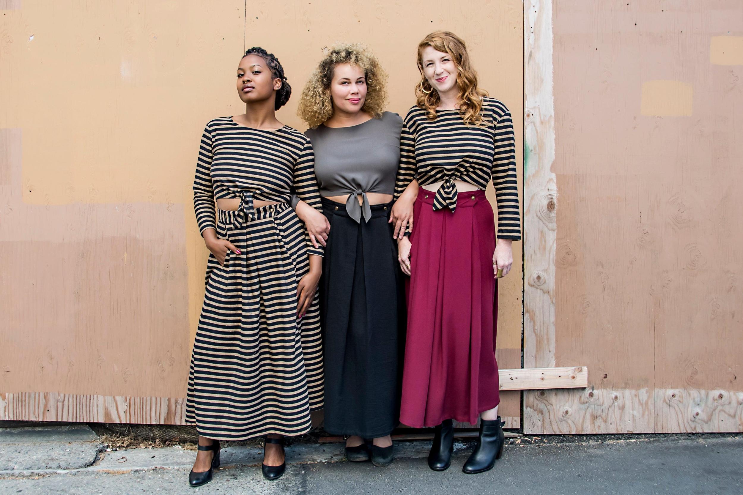 Tie Top in Forest Crepe Product Image