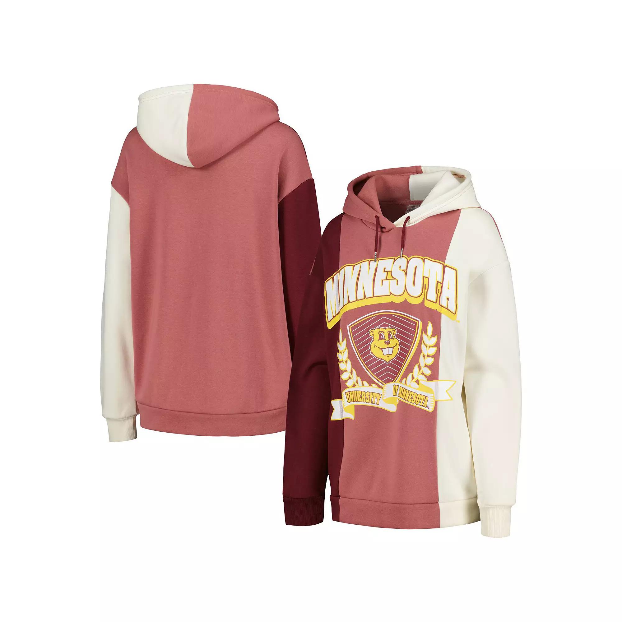 Womens Gameday Couture Maroon Minnesota Golden Gophers Hall of Fame Colorblock Pullover Hoodie Product Image