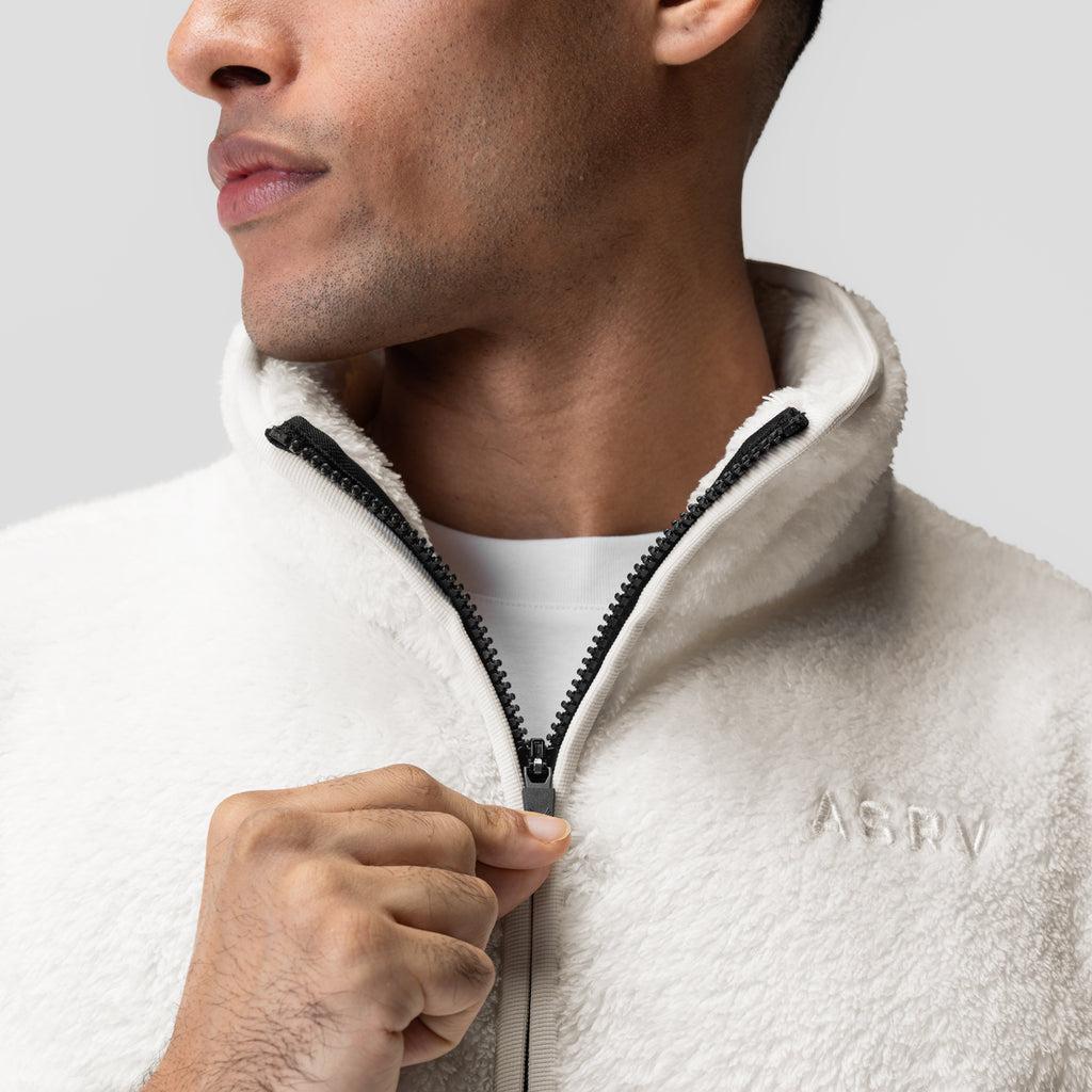 1006. Sherpa Recovery 1/2 Zip - Ivory Cream/Black Product Image
