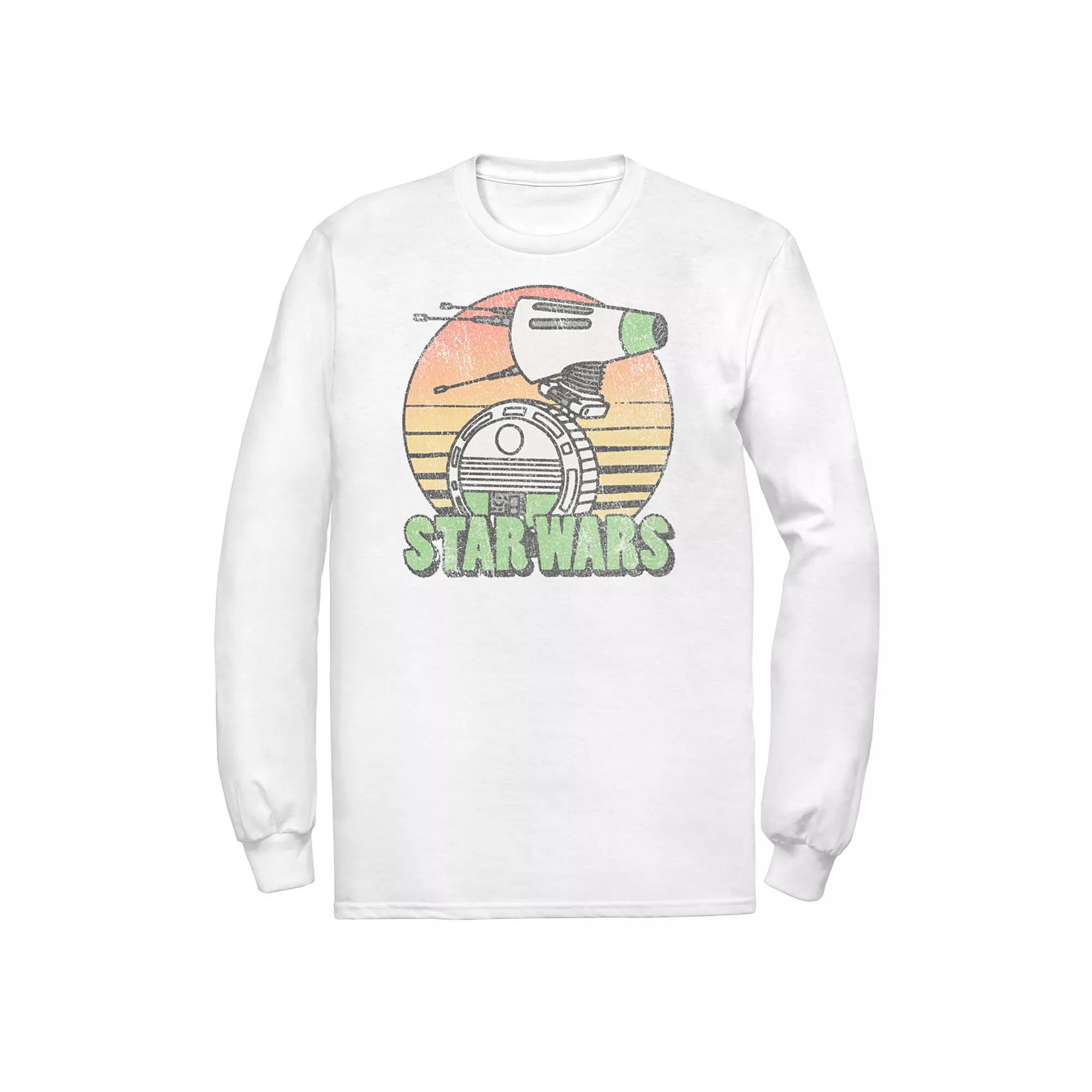 Men's Star Wars The Rise of Skywalker Retro D-0 Sunset Tee,  Product Image