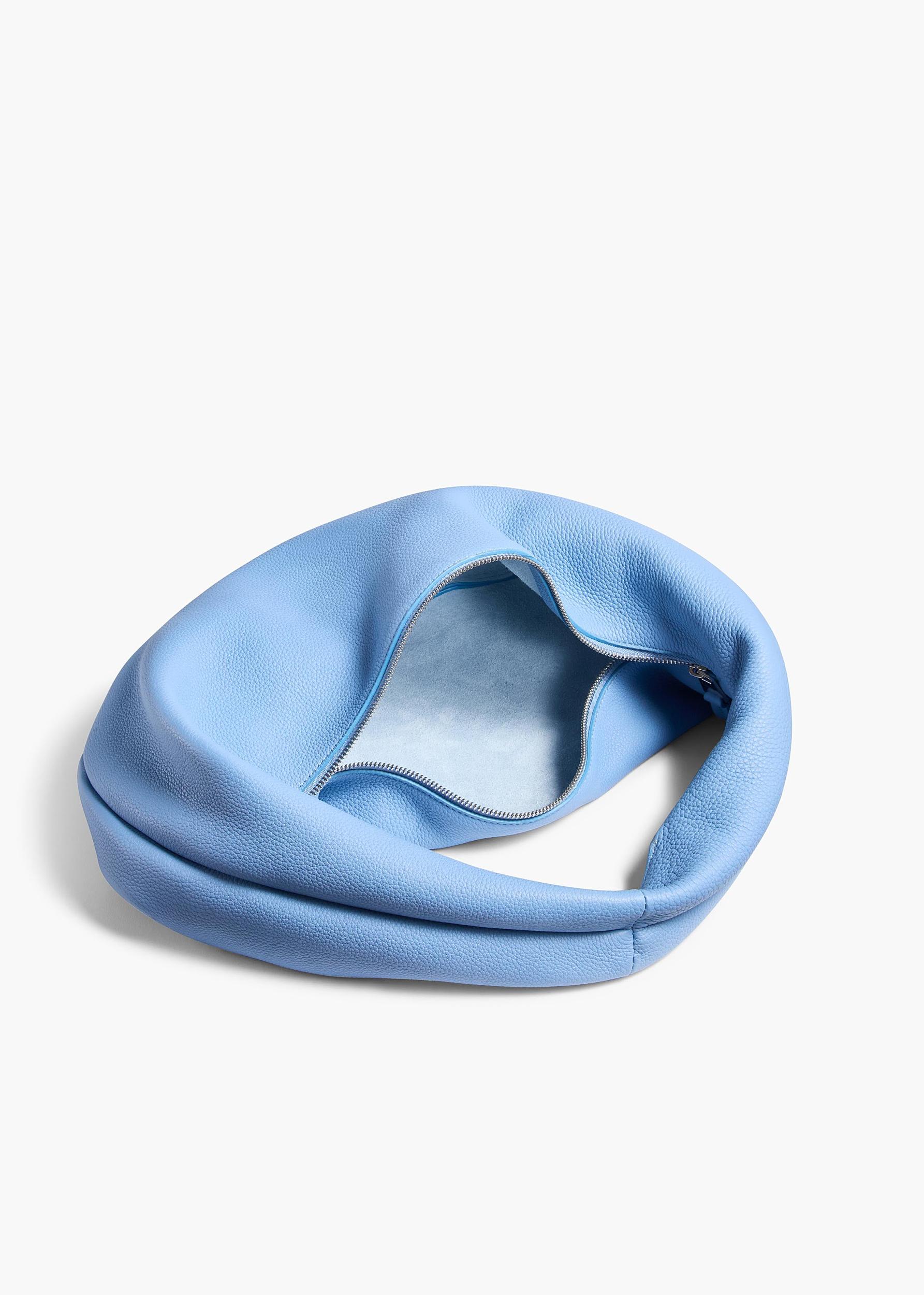 Medium Olivia Hobo in Sky Blue Pebbled Leather Product Image