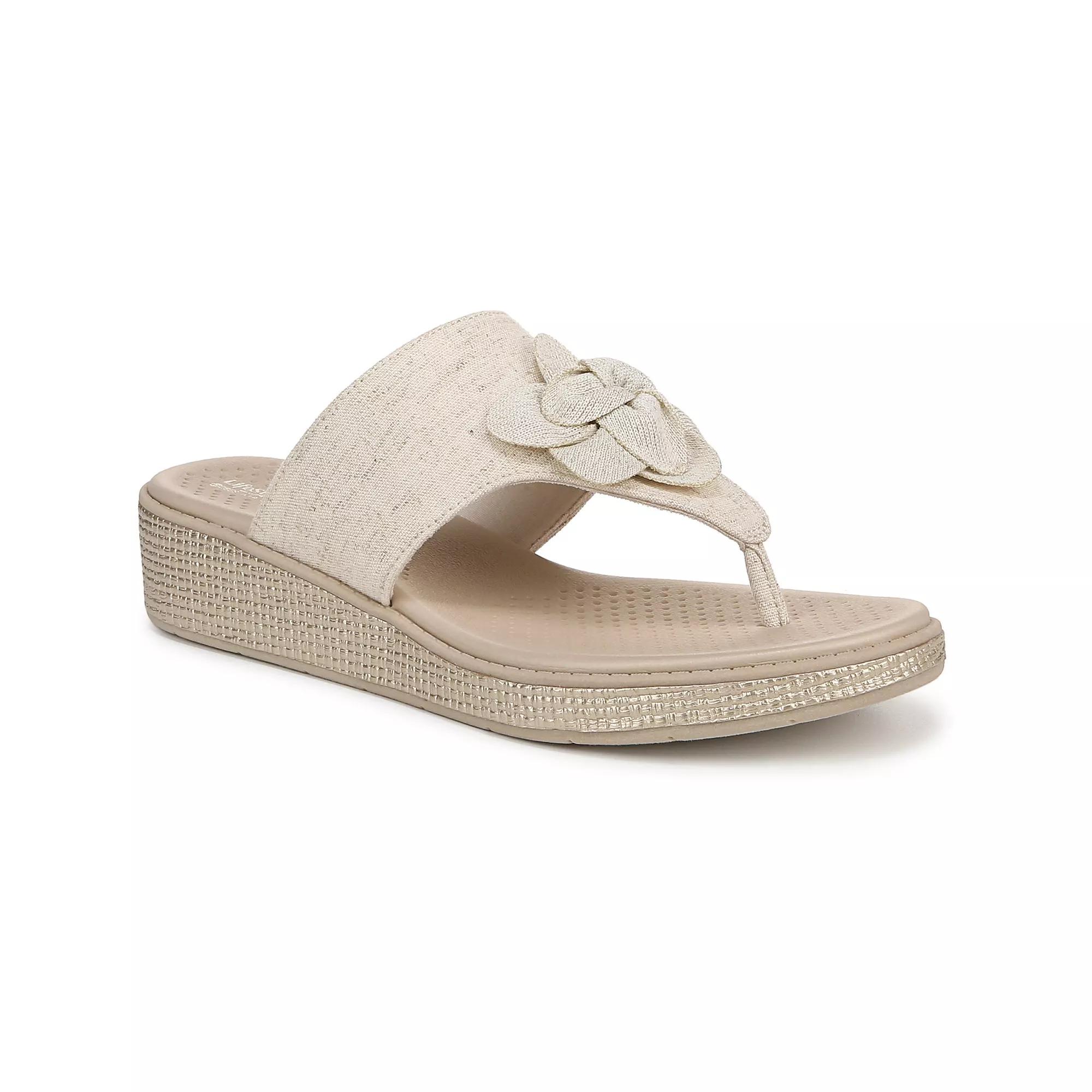 LifeStride Bloom Women's Wedge Thong Sandals,  Product Image