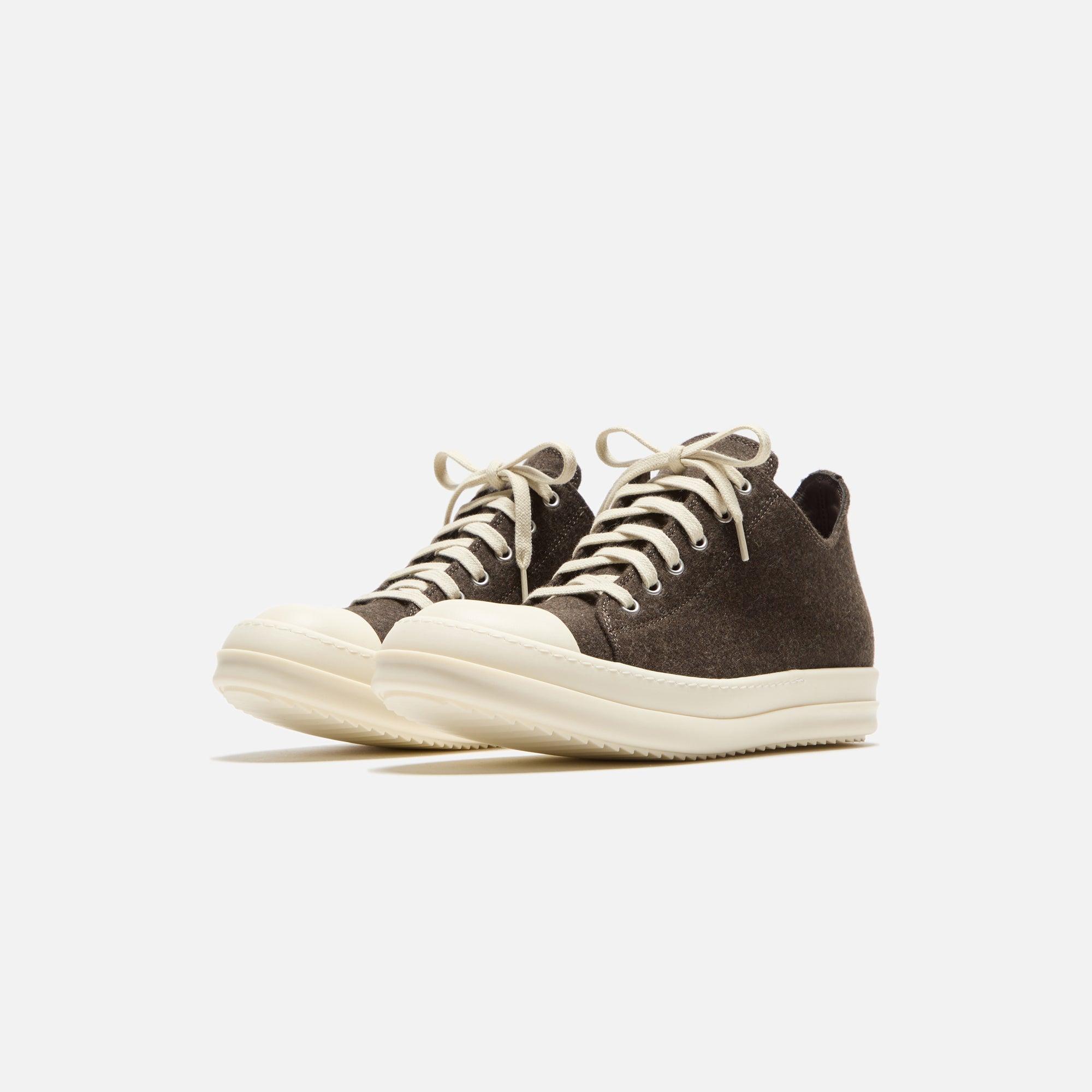 Rick Owens WMNS Porterville Low Sneakers - Brown / Milk / Milk Female Product Image