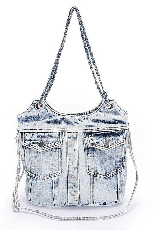 Vintage Denim Iconic Tote Bag Product Image