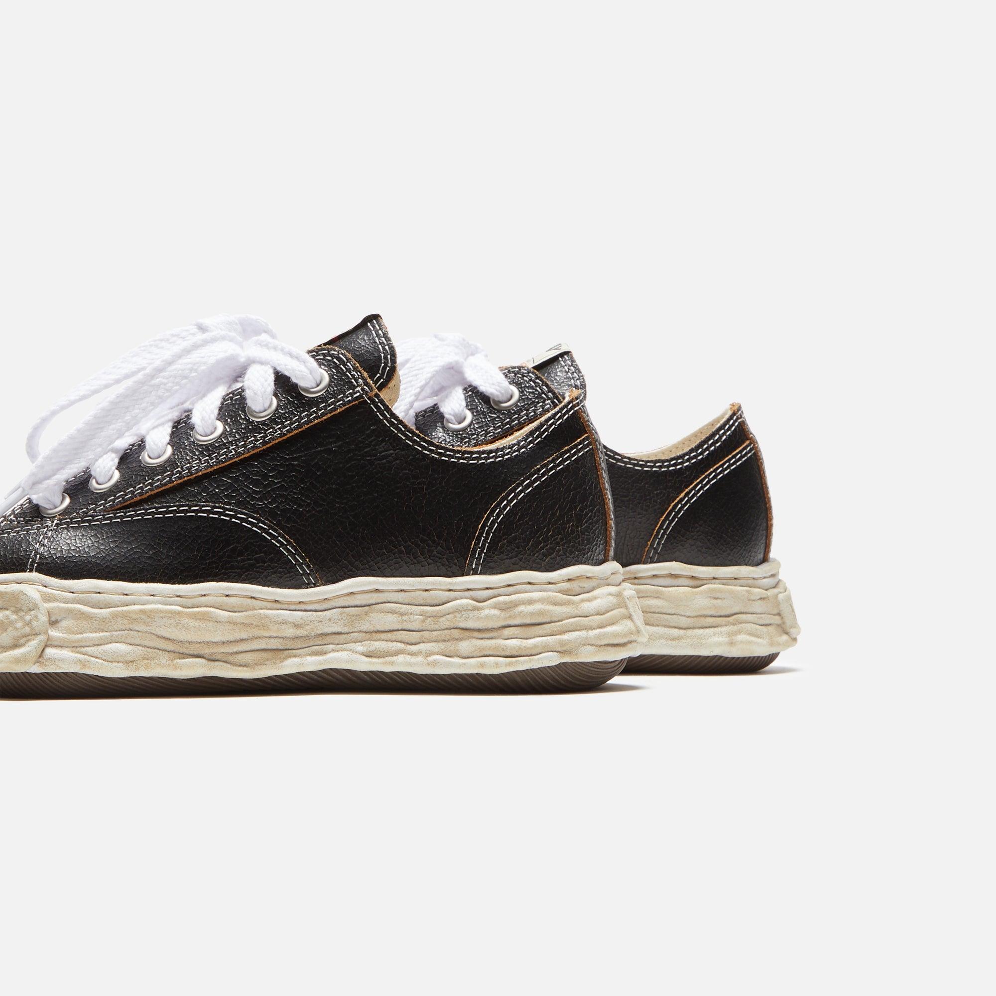 Mihara Yasuhiro Peterson Low 23 Cracking Leather - Black Male Product Image
