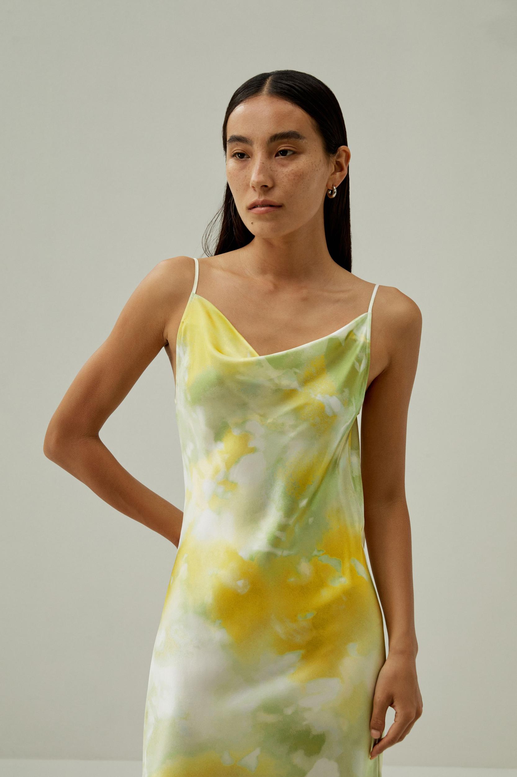 Print Silk Cami Dress Product Image