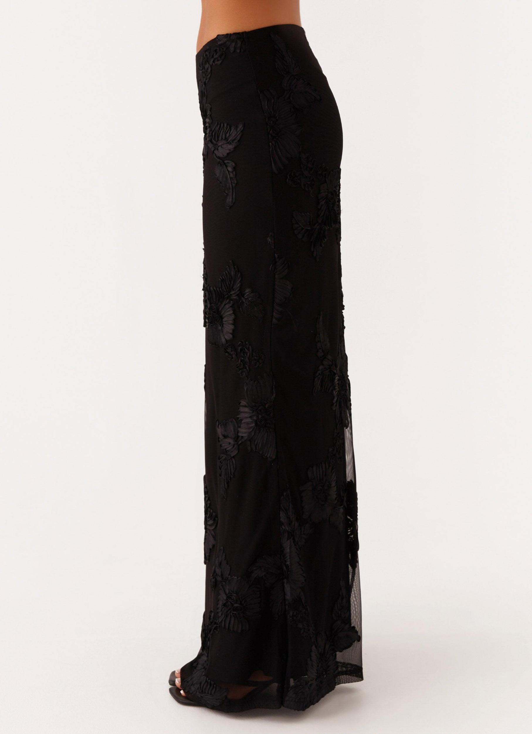 Radiate Maxi Skirt - Black Product Image