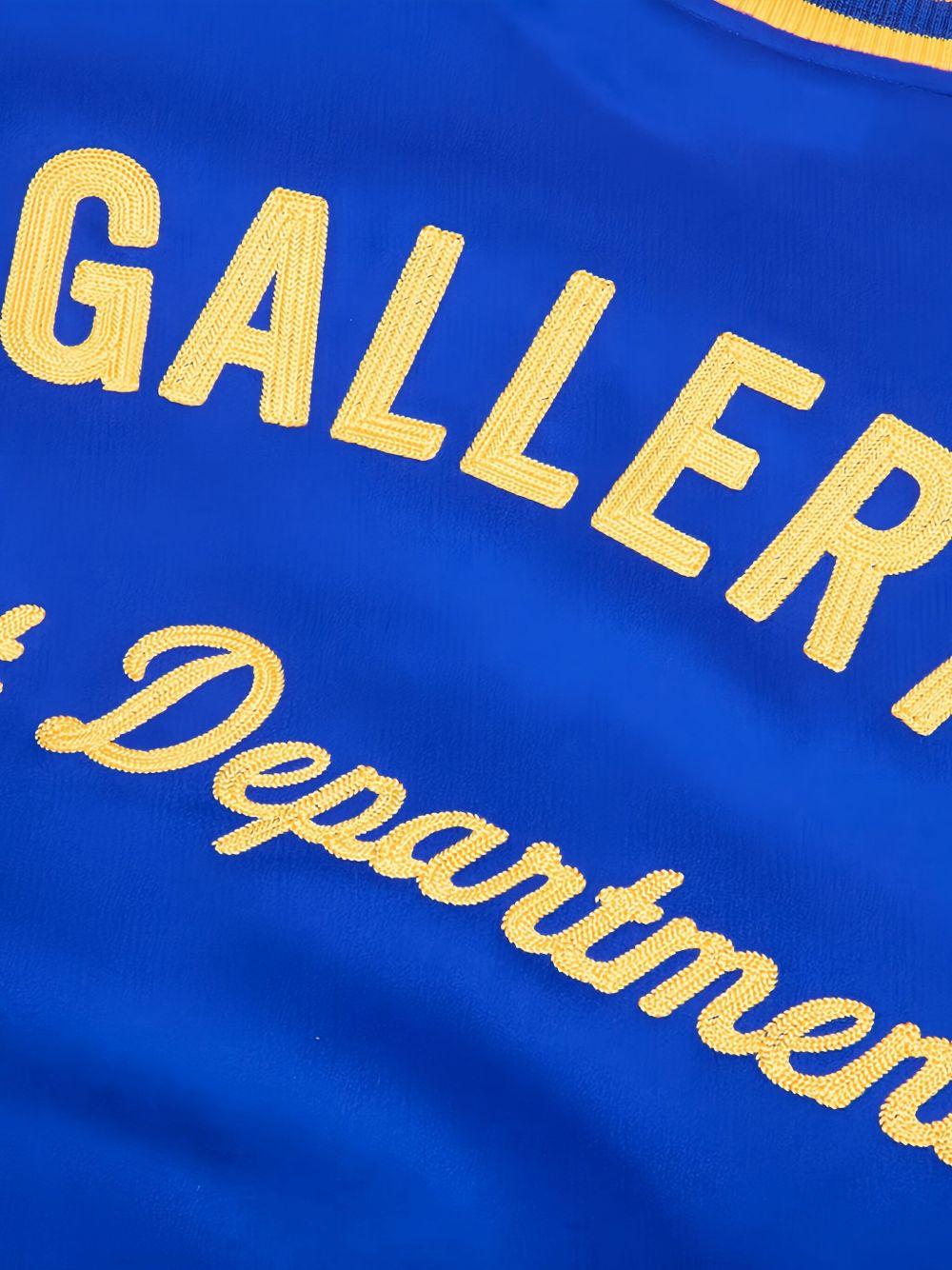 logo-appliqué wool bomber jacket Product Image