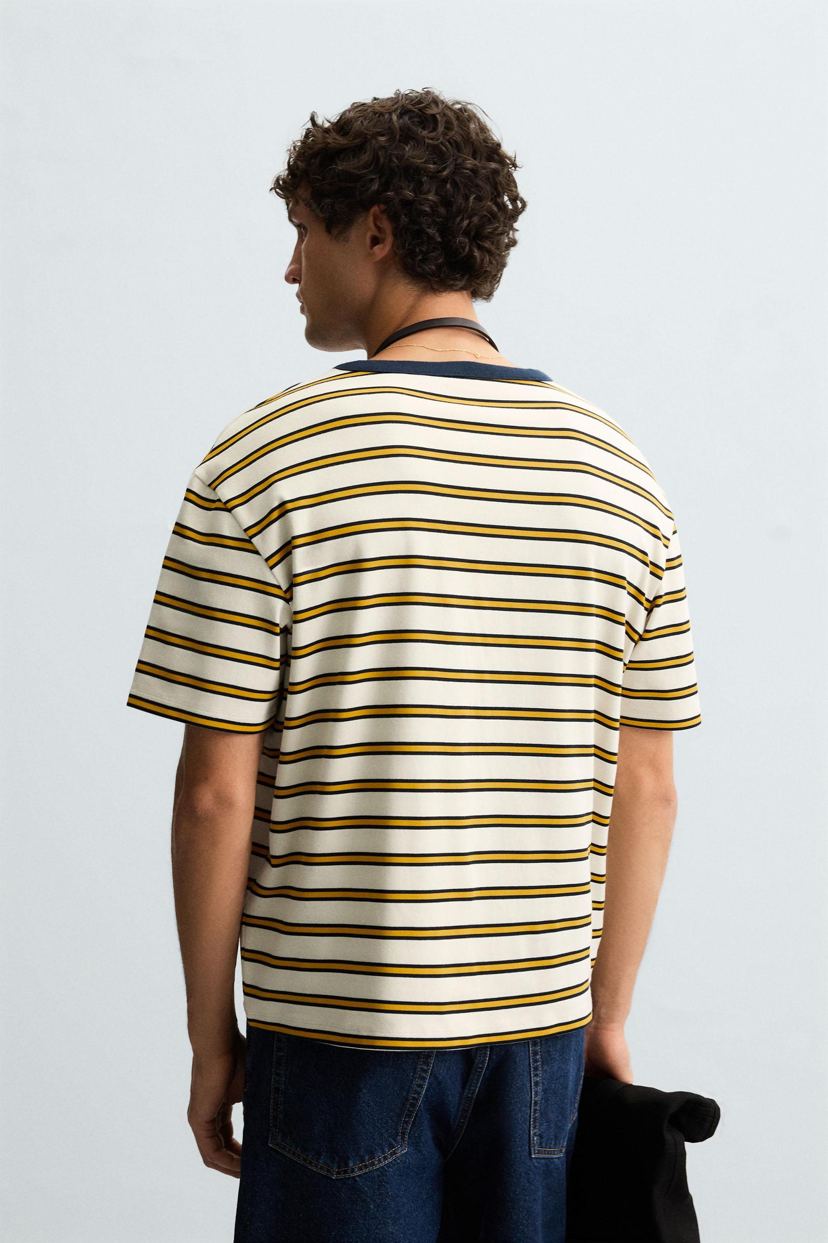 STRIPED JACQUARD T-SHIRT Product Image
