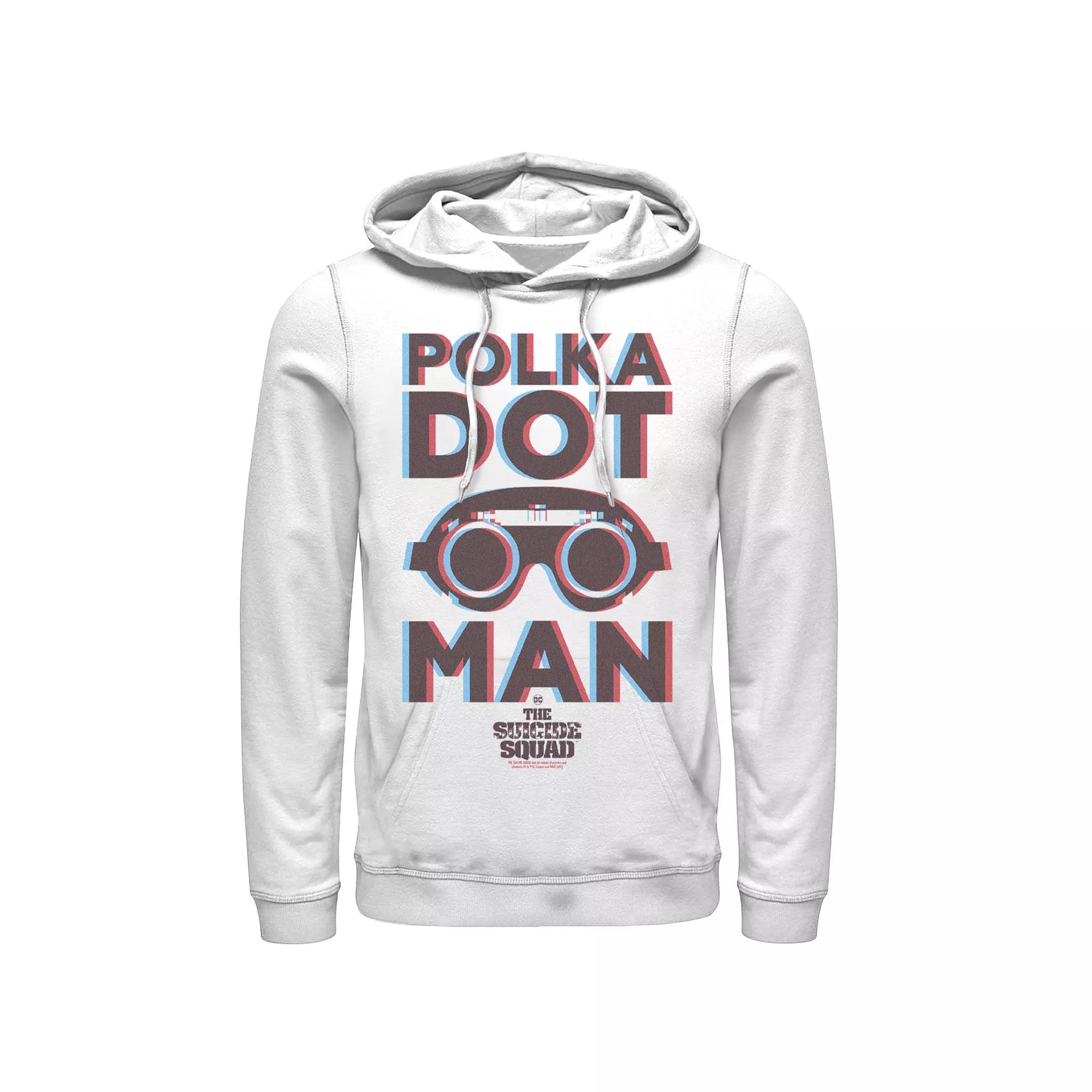 Men's The Suicide Squad Everybody Polka Hoodie, Boy's, Size: Large, White Product Image