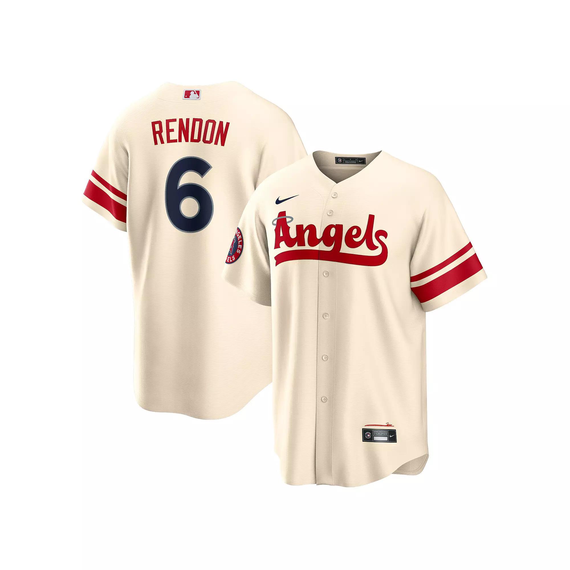 Men's Nike Anthony Rendon Cream Los Angeles Angels 2022 City Connect Replica Player Jersey,  Product Image
