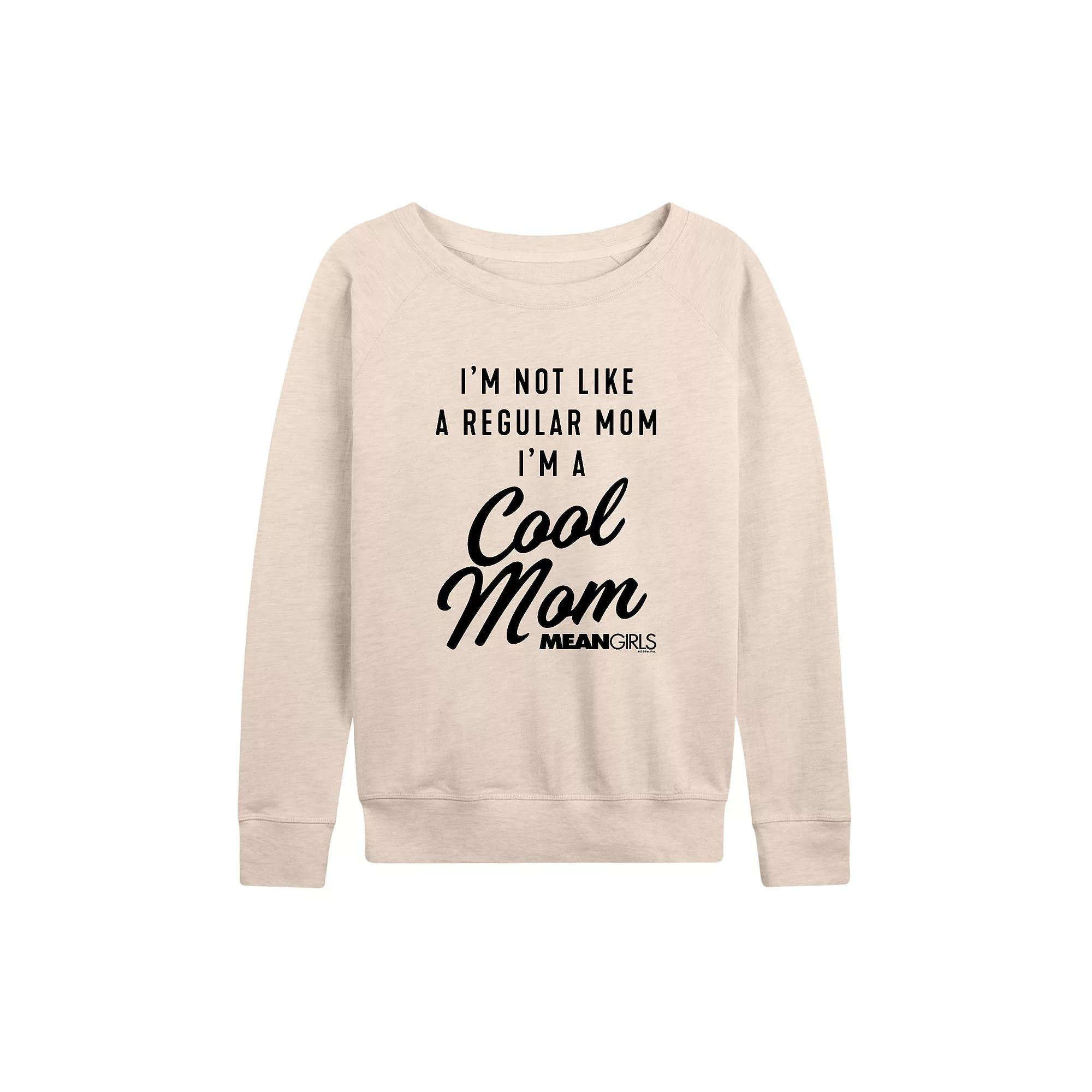 Women's Mean Girls Cool Mom French Terry Long Sleeve Tee,  Product Image