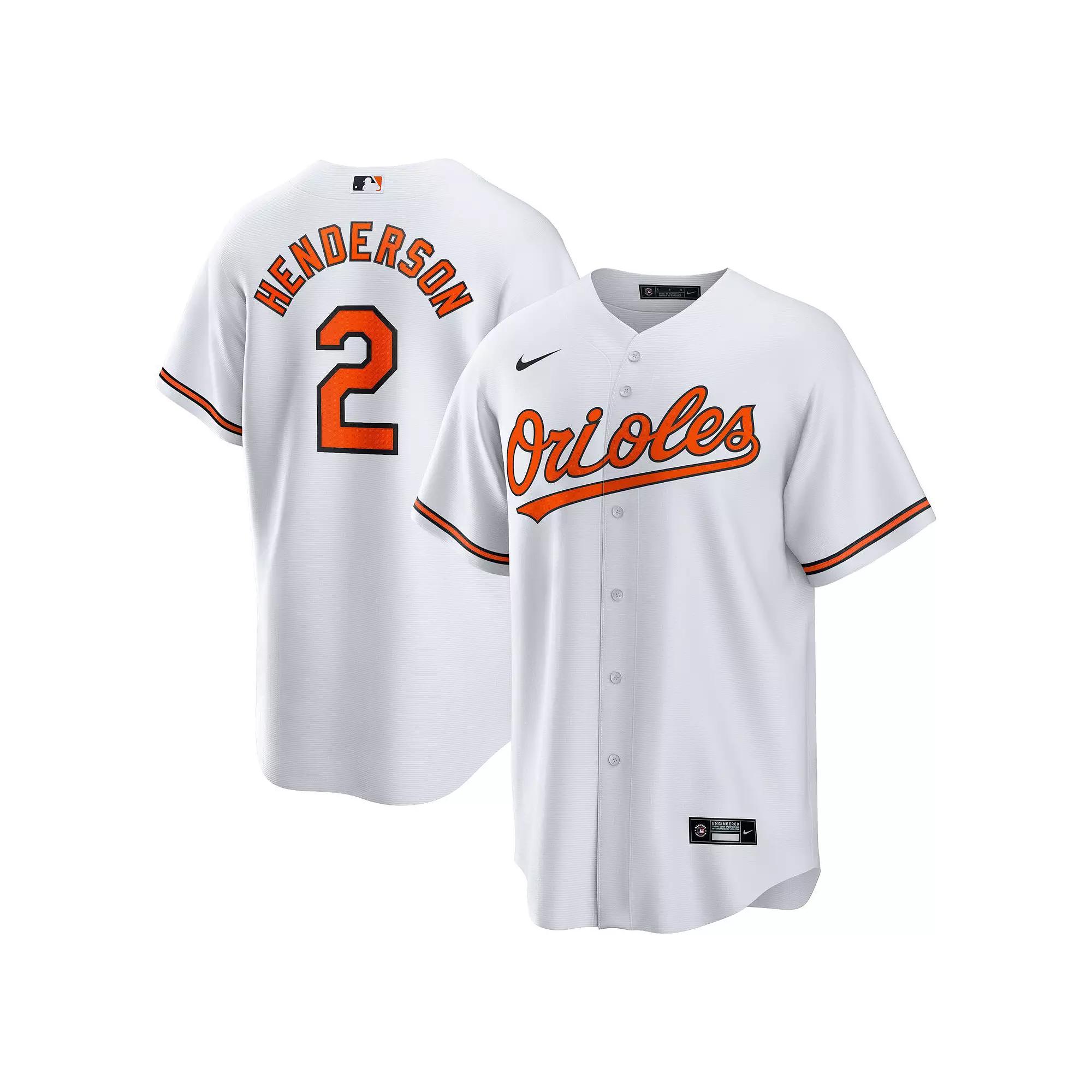 Men's Nike Gunnar Henderson White Baltimore Orioles Home Replica Player Jersey,  Product Image