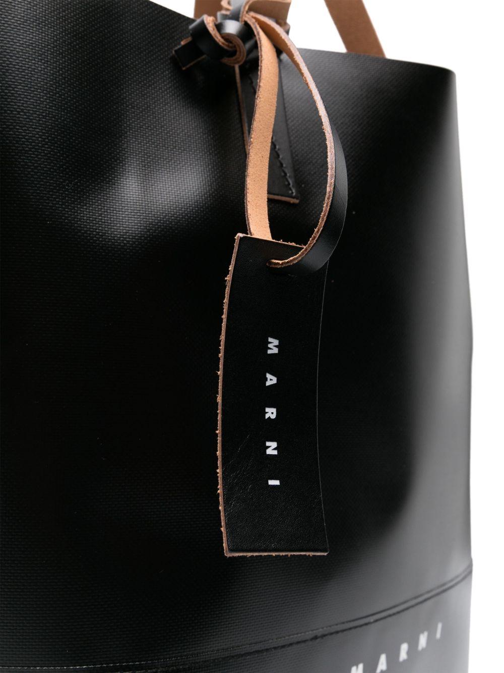 Tribeca logo-print faux-leather tote bag Product Image