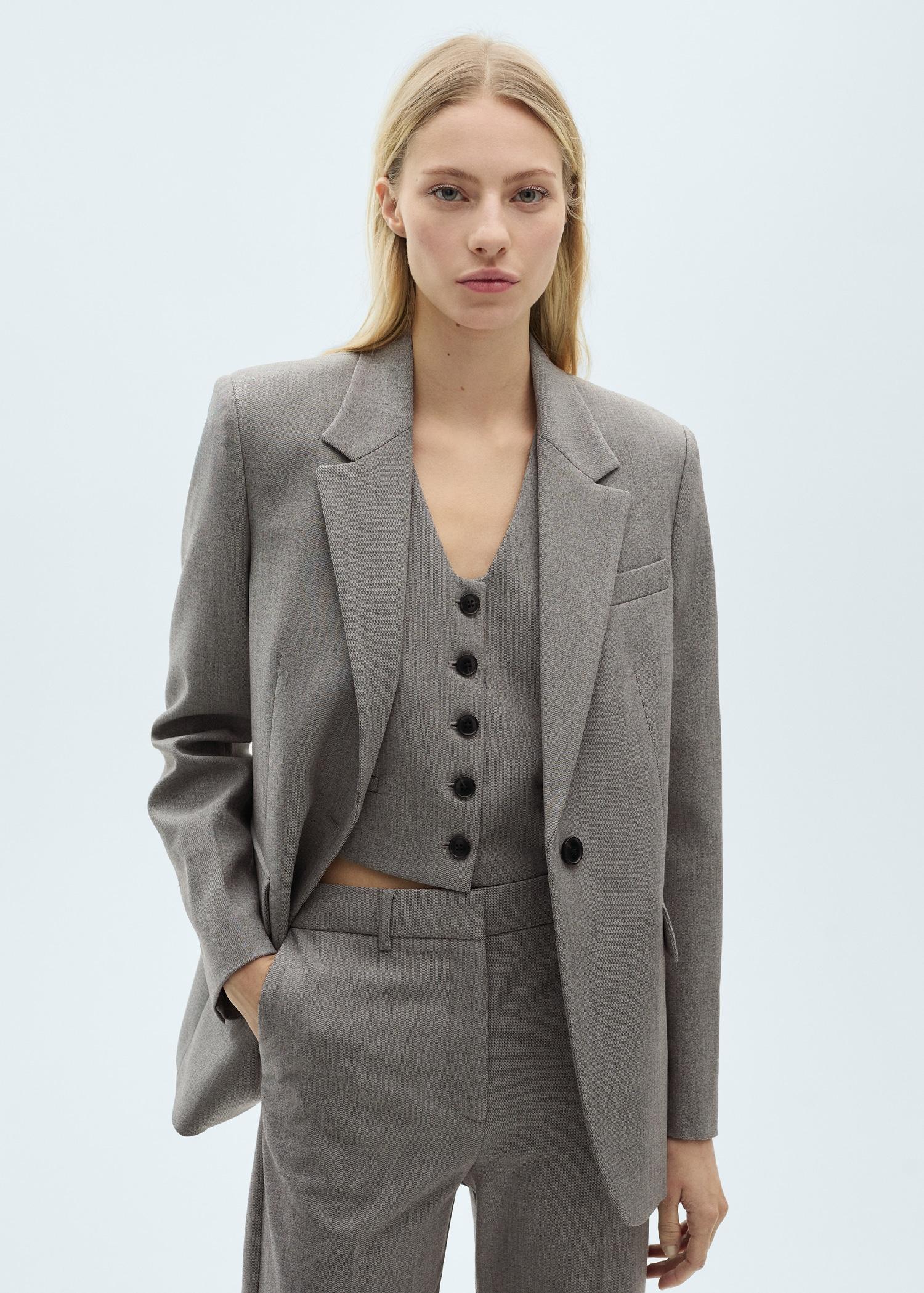 Straight suit trousers - Women | MANGO USA Product Image