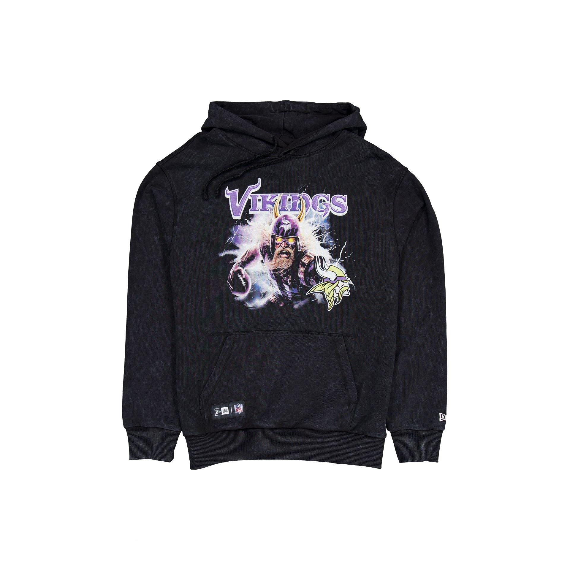 Minnesota Vikings Premium Black Hoodie Male Product Image