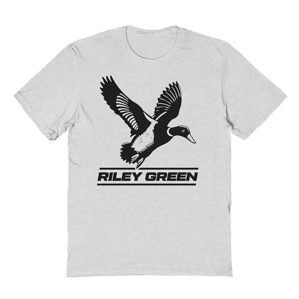 Men's Riley Green Duck Logo Graphic Graphic Tee, Size: XXL, Ash Gray Product Image